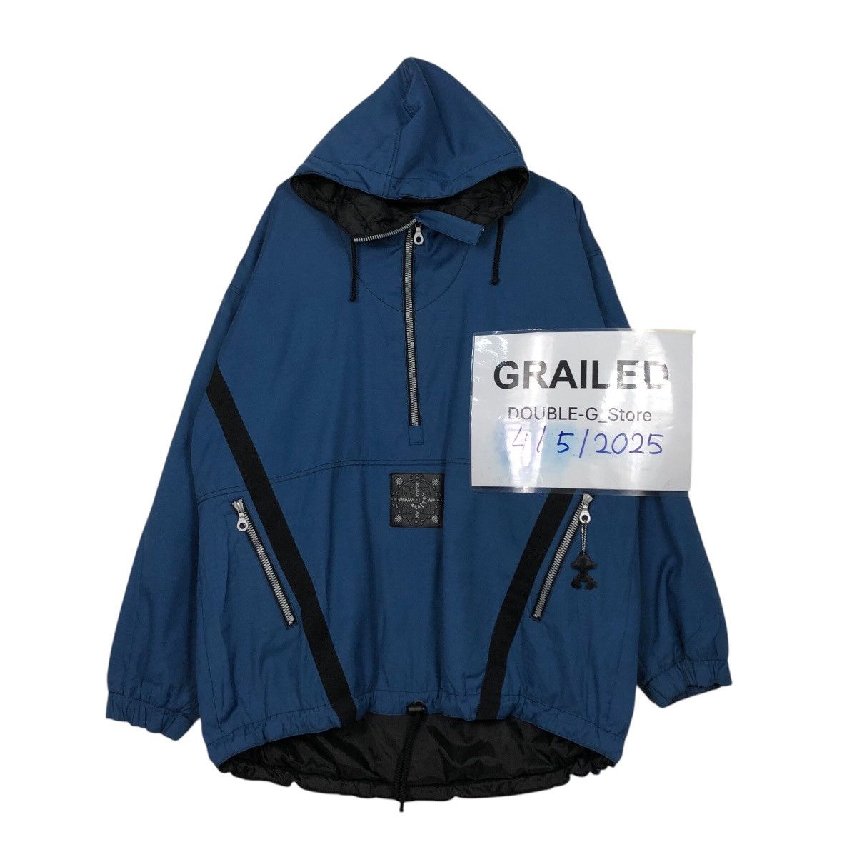 Japanese Brand Vintage Anorak Half Zipper Biker Jacket Active Swiss Design Size US L / EU 52-54 / 3 - 1 Thumbnail