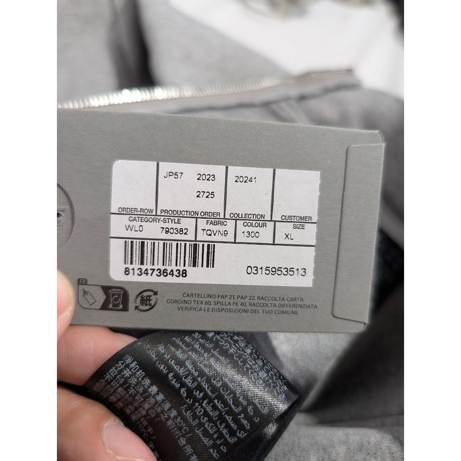 Balenciaga o1rshd1 Fitted Zip Up Hoodie in Heather Grey Size US XL / EU 56 / 4 - 22 Thumbnail