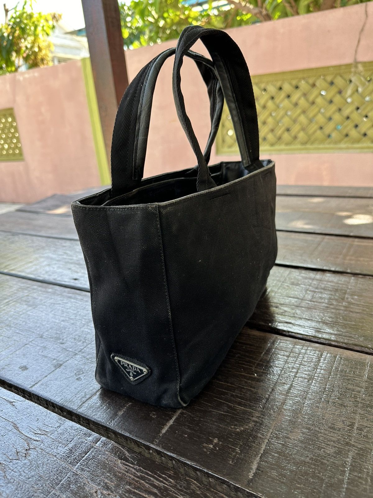 Prada × Vintage Vintage prada canvas hand carry bag Size ONE SIZE - 1 Thumbnail
