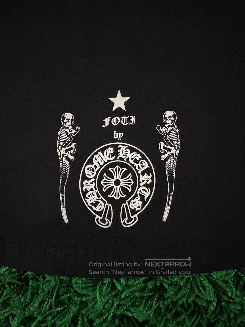 Chrome Hearts CHROME HEARTS Size L Striped cross puppy skeleton Tee Size US L / EU 52-54 / 3 - 4 Thumbnail