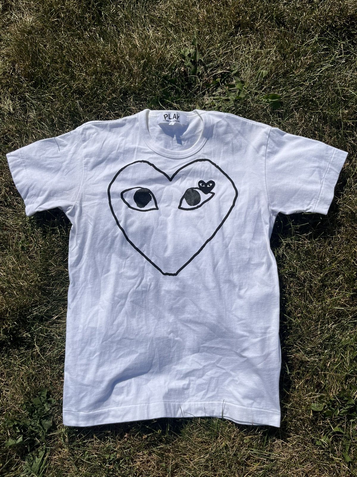Comme des Garcons PLAY CDG Play Outline Tee Size US L / EU 52-54 / 3 - 1 Thumbnail
