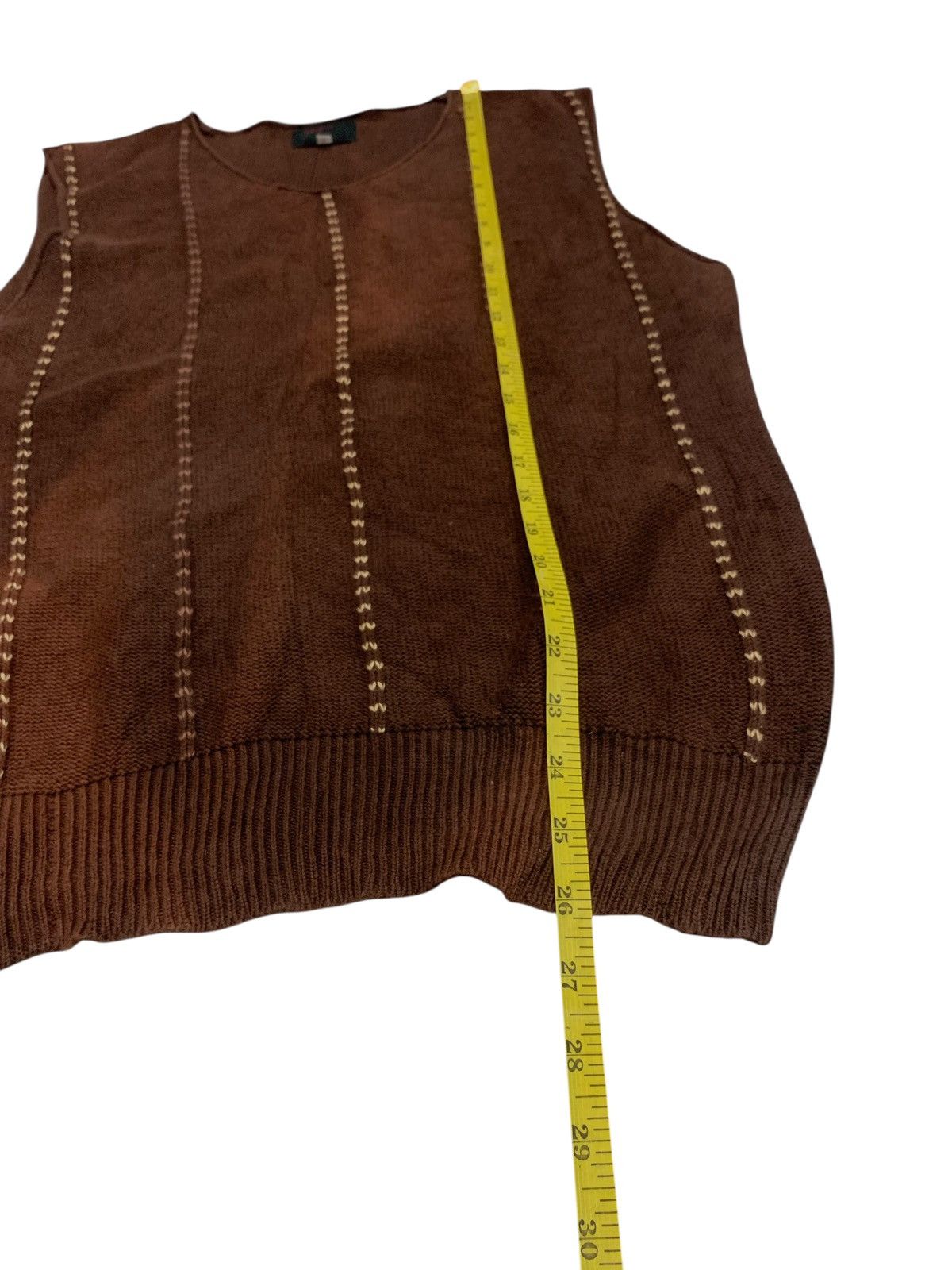 Yohji Yamamoto Vintage Yohji Yamamoto A.A.R Signiture Knitwear Sleeveless Size US M / EU 48-50 / 2 - 9 Thumbnail