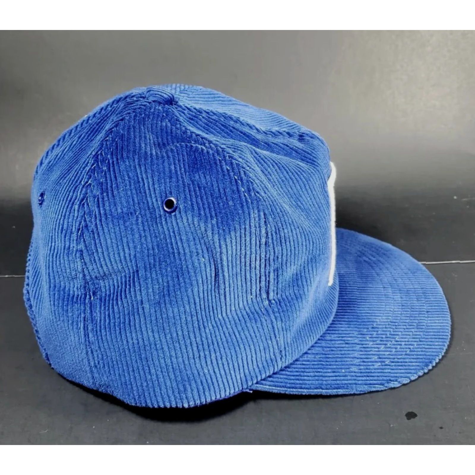 Vintage VTG New Holland Patch Blue Corduroy Snapback Hat Men Adjustable USA Size ONE SIZE - 6 Thumbnail