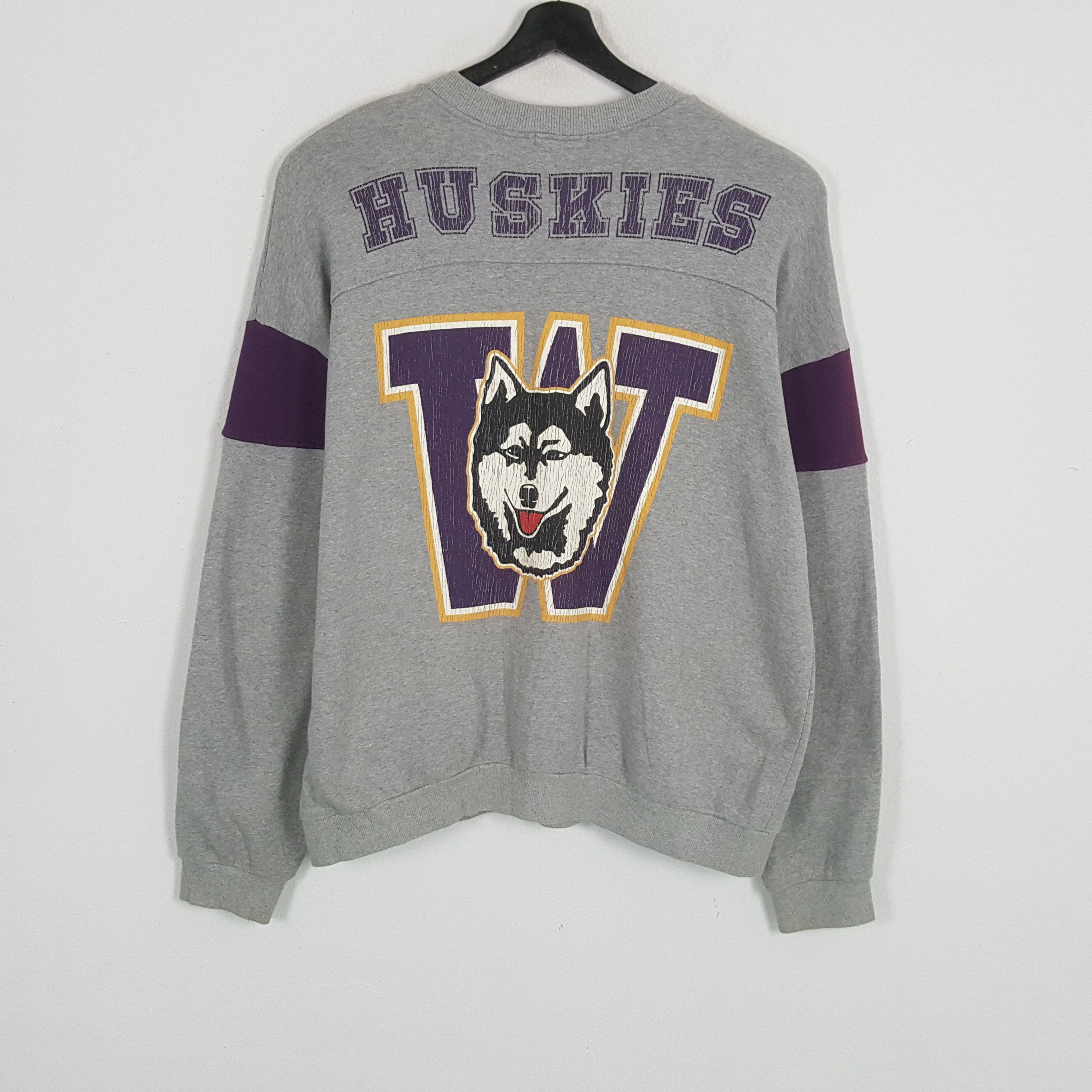 NFL × Vintage WASHINGTON HUSKIES American Football Team Sweatshirt Size US XL / EU 56 / 4 - 1 Thumbnail