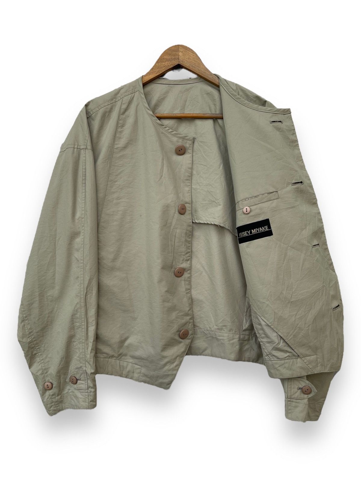 Issey Miyake 🔥S/S 1990 ISSEY MIYAKE BONDAGE POCKET BOMBER JACKET Size US L / EU 52-54 / 3 - 6 Thumbnail