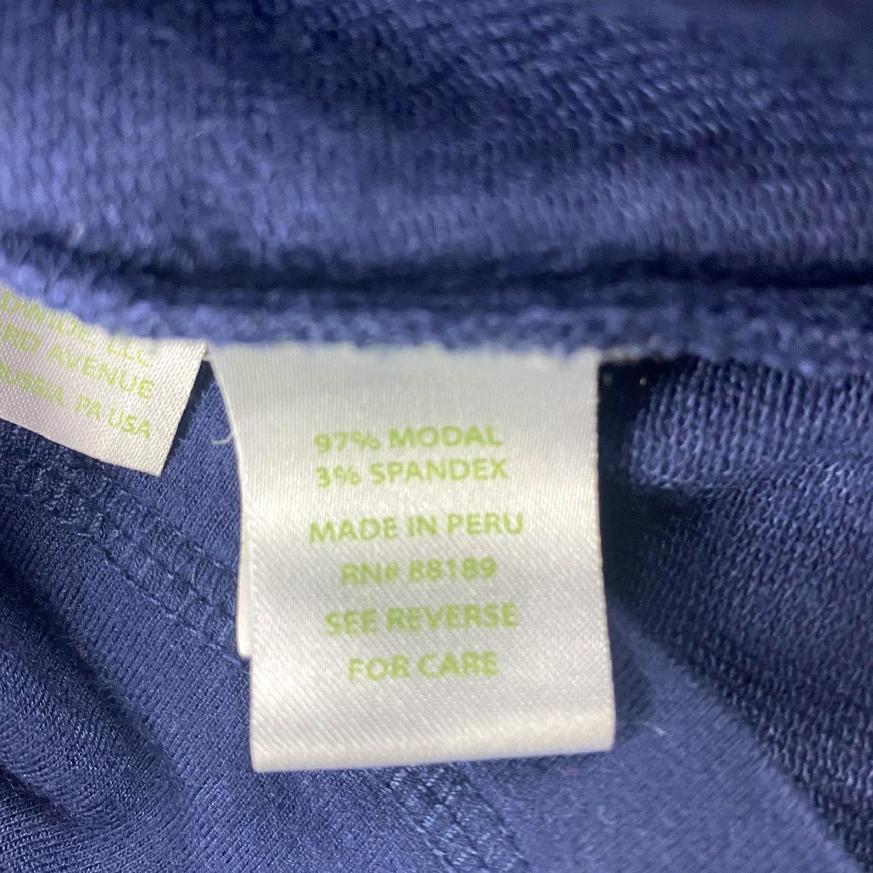 Lilly Pulitzer Lilly Pulitzer Luxletic Hoodie Womens XS Navy Blue Modal Pullover Pockets Lounge Top Size XS / US 0-2 / IT 36-38 - 5 Thumbnail