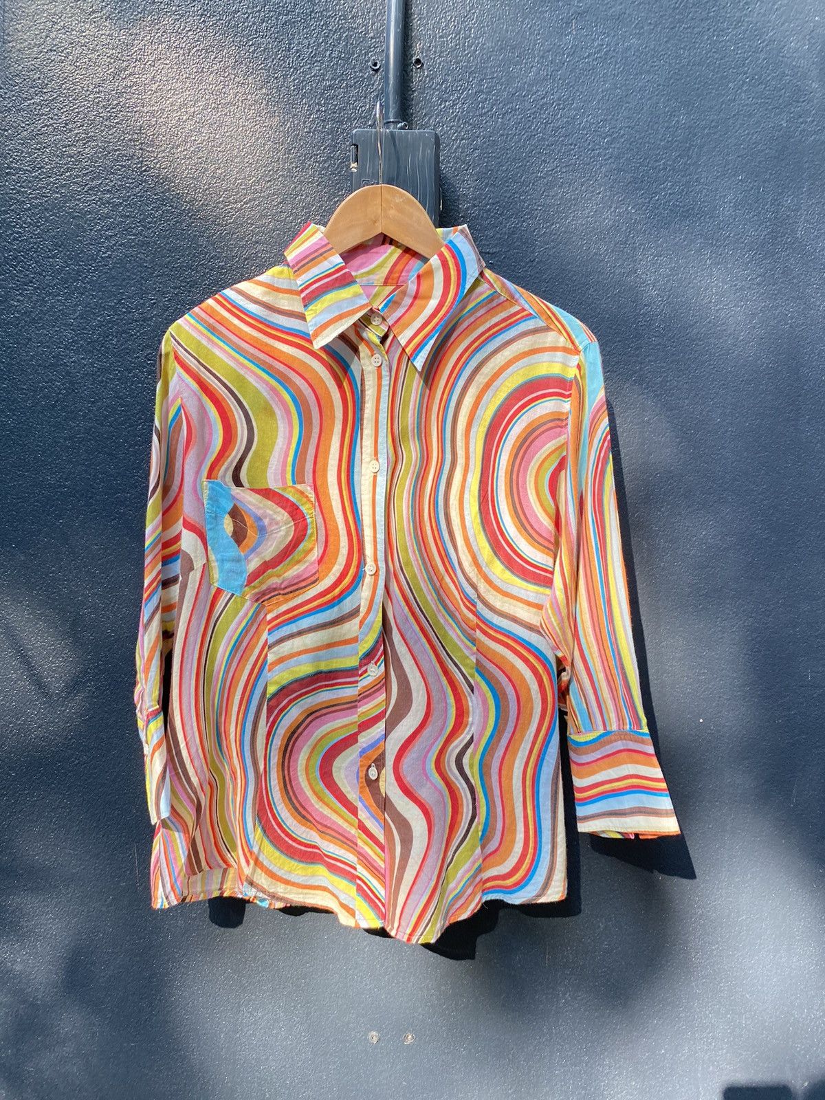 image of Paul Smith Signature Color Printed Shirt, Women's (Size XL)