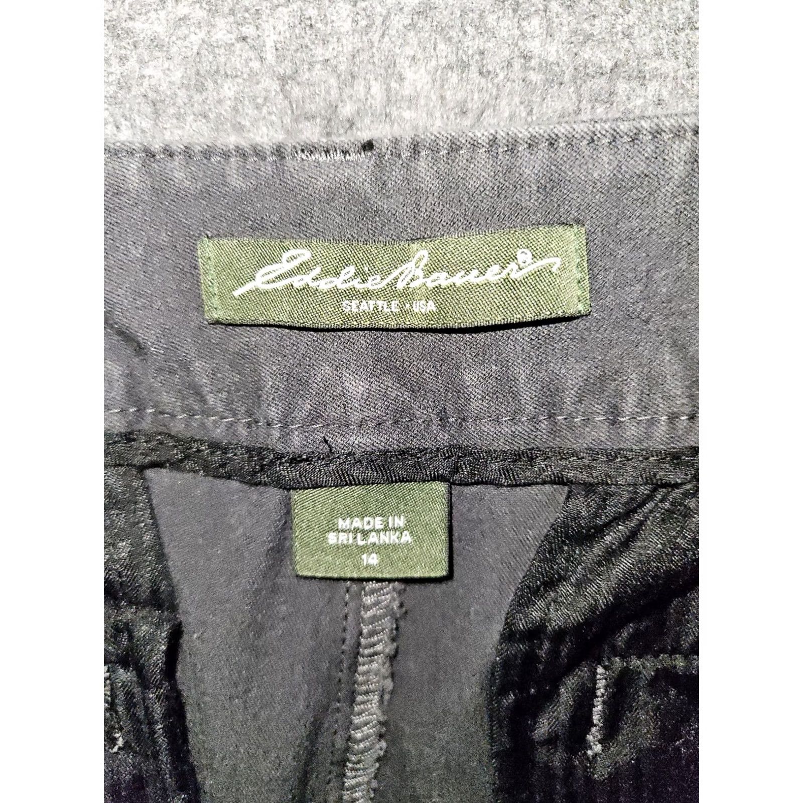 Eddie Bauer VINTAGE Eddie Bauer Blakely Pants Women 14 Gray Mid Rise Stretch Chino Straight Flat Front 28 Inseam Mens Womens Girls Boys Size 36" / US 14 / IT 50 - 2 Thumbnail