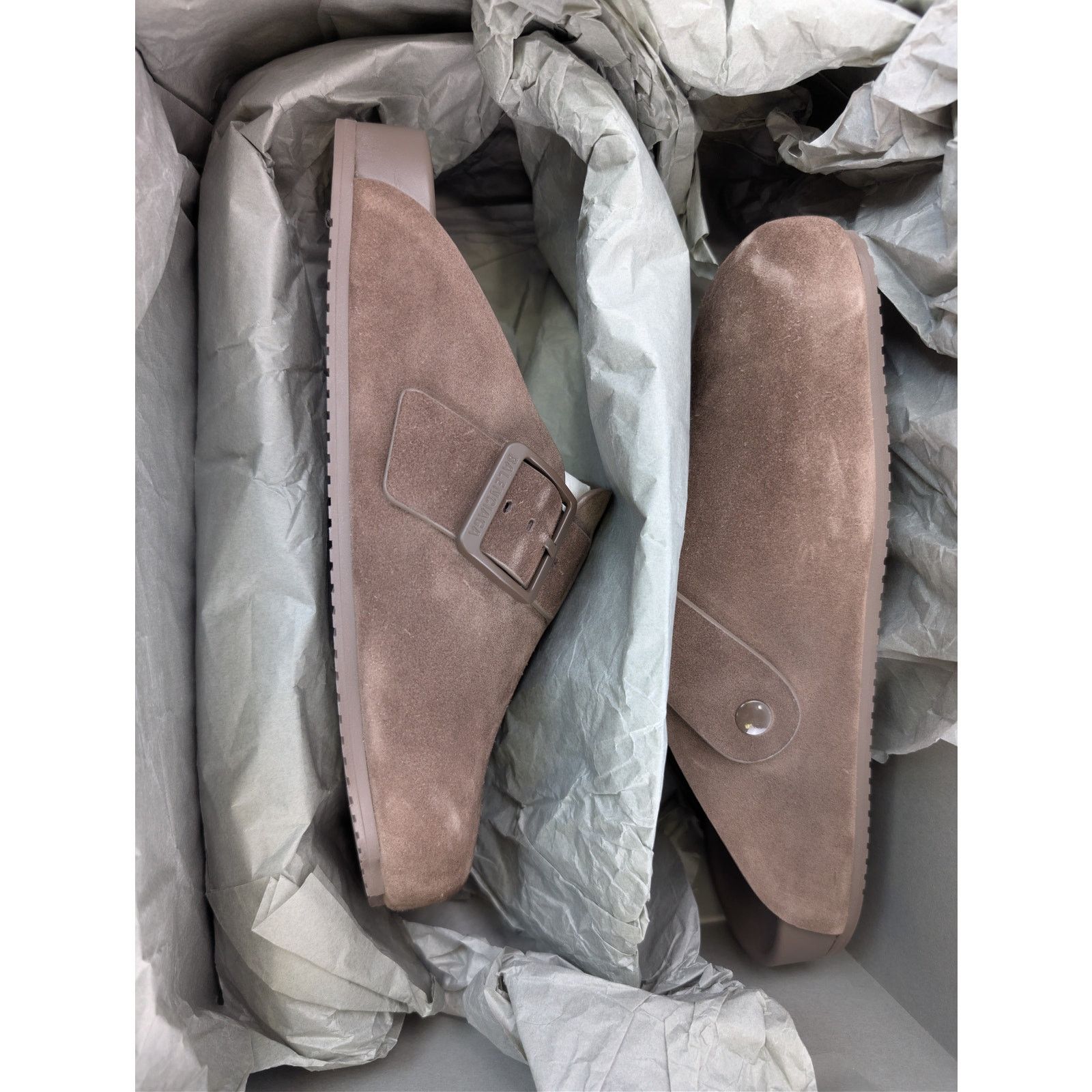 Balenciaga o1rshd1 Q:2 / Sunday Mule Slipper Sandal in Cold Brown 43 Size US 10 / EU 43 - 18 Thumbnail