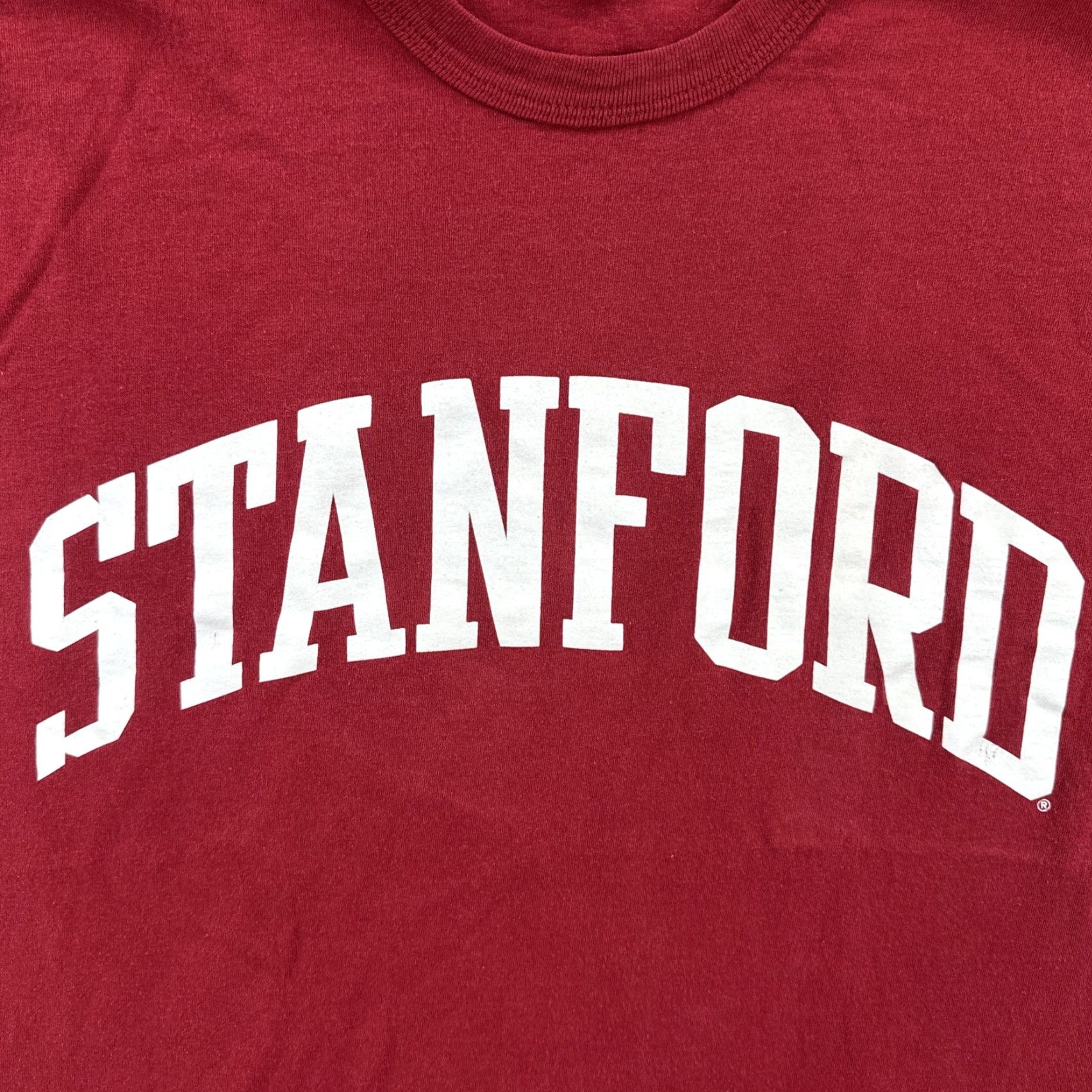 Russell Athletic VINTAGE Russell Athletic Mens Large Red Short Sleeve T Shirt Stanford University Size US L / EU 52-54 / 3 - 6 Thumbnail