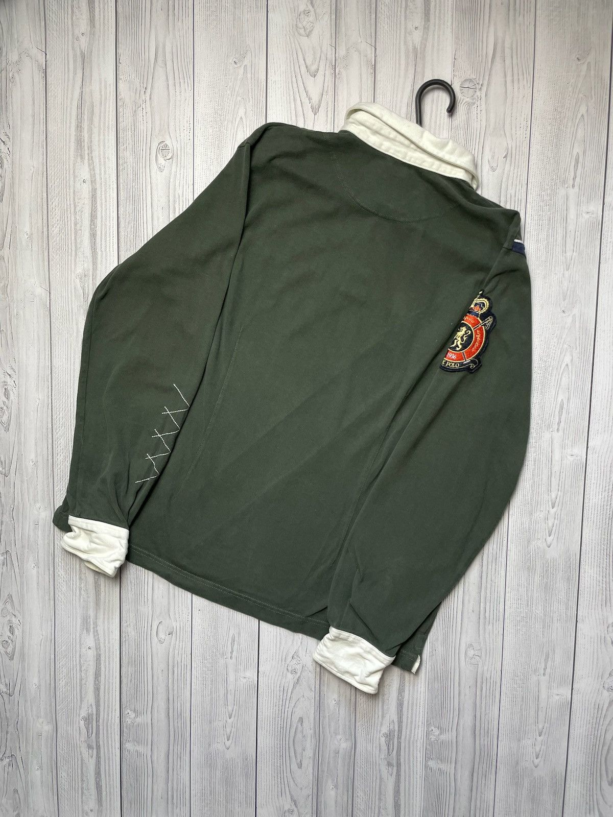 Vintage Vintage L A Martina rugby jersey long sleeve size XL green Size US XL / EU 56 / 4 - 8 Thumbnail