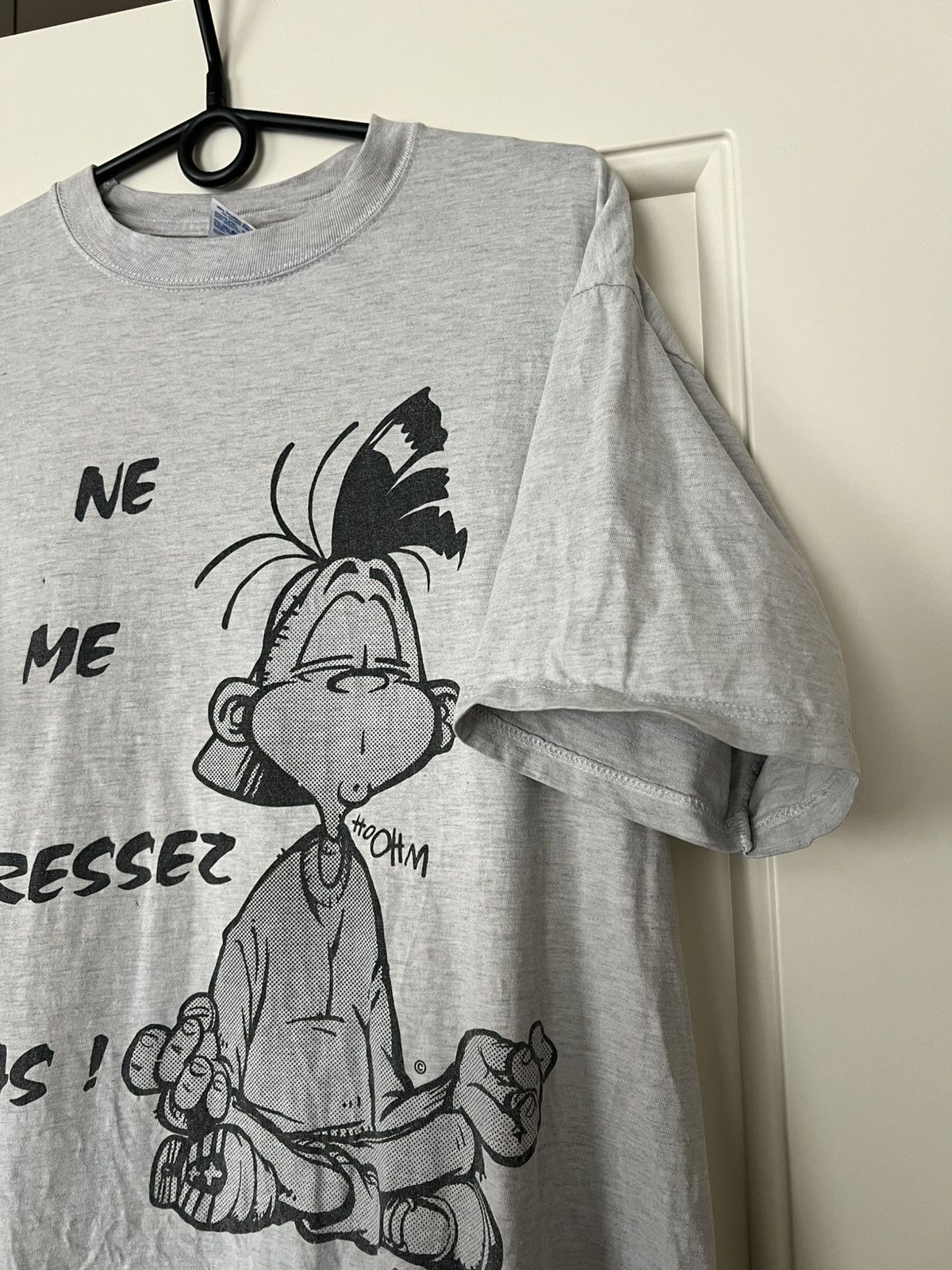 Vintage Vintage French Comic Tee “Ne Me Stressez Pas” Harry Gold 90s Size US L / EU 52-54 / 3 - 7 Thumbnail