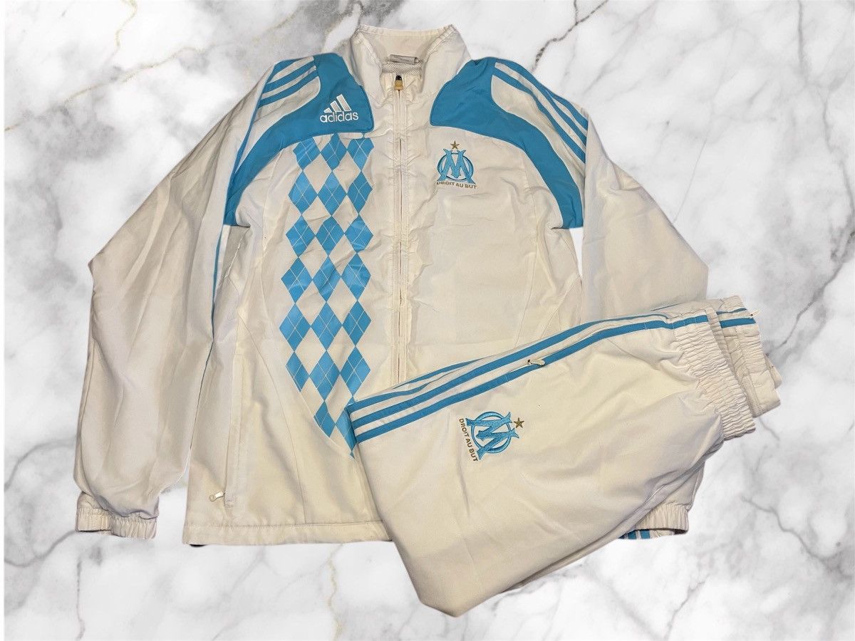 Adidas Vintage Marseille Tracksuit Adidas Size US S / EU 44-46 / 1 - 1 Thumbnail