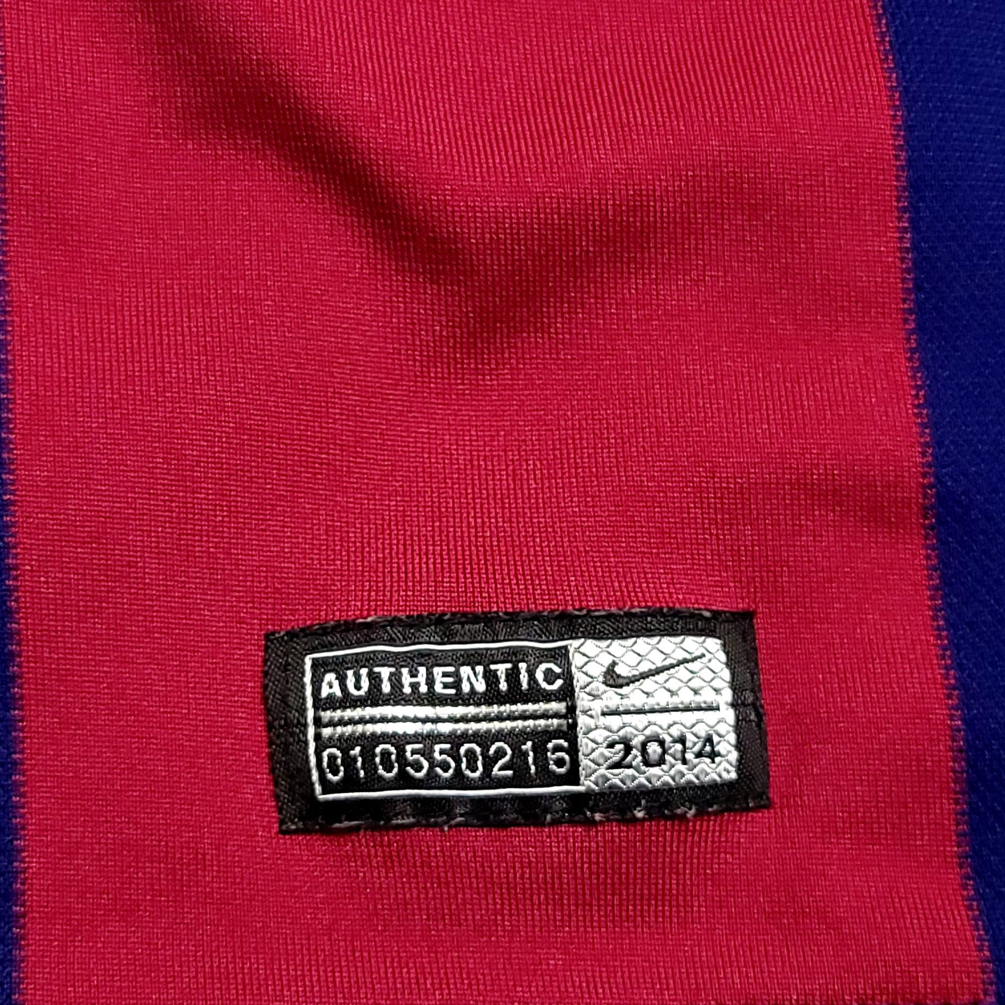 Nike Xavi Barcelona 2014 2015 TREBLE Soccer Jersey XL Size US XL / EU 56 / 4 - 6 Thumbnail