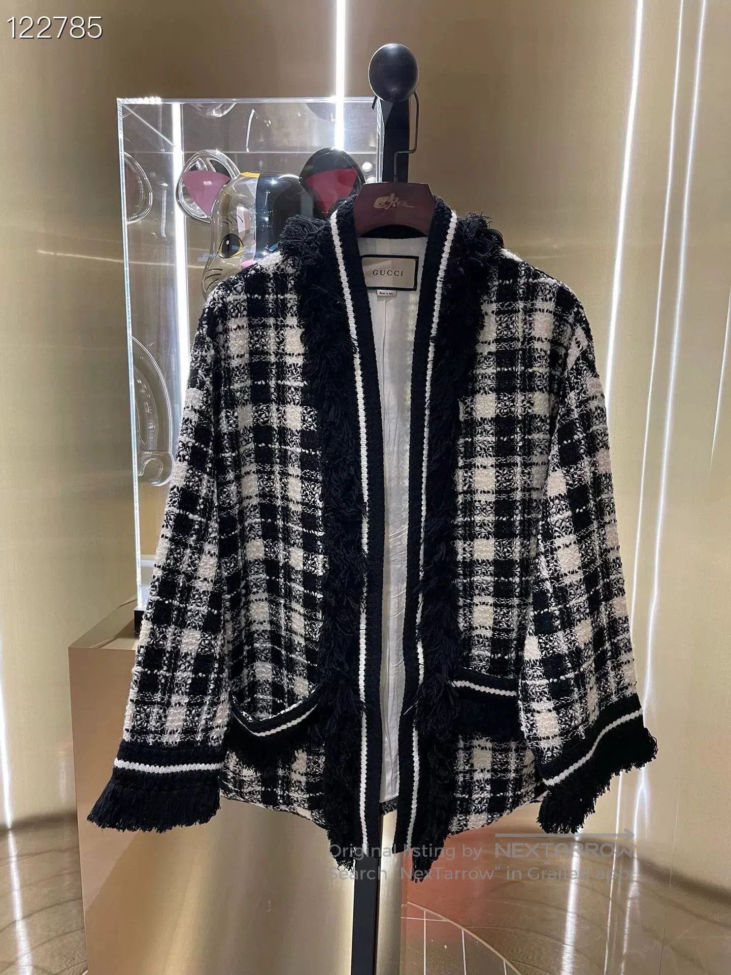 Gucci Gucci Black White Plaid Tweed Jacket. Size M / US 6-8 / IT 42-44 - 1 Thumbnail