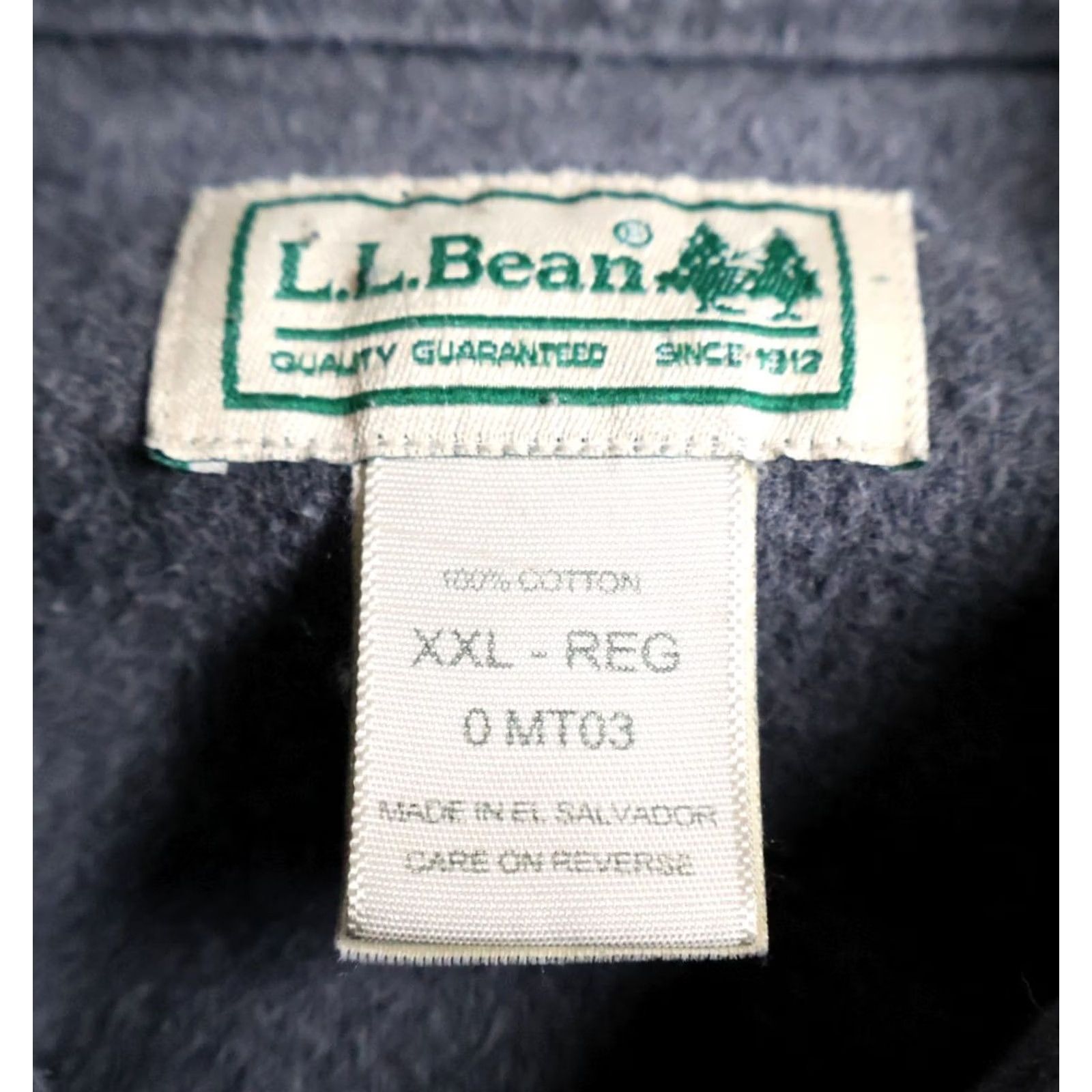 Vintage VINTAGE L.L. Bean Chamois Shirt Men's 2XL Gray Heavyweight Workwear Grunge Flannel Shirt Size US XXL / EU 58 / 5 - 3 Thumbnail