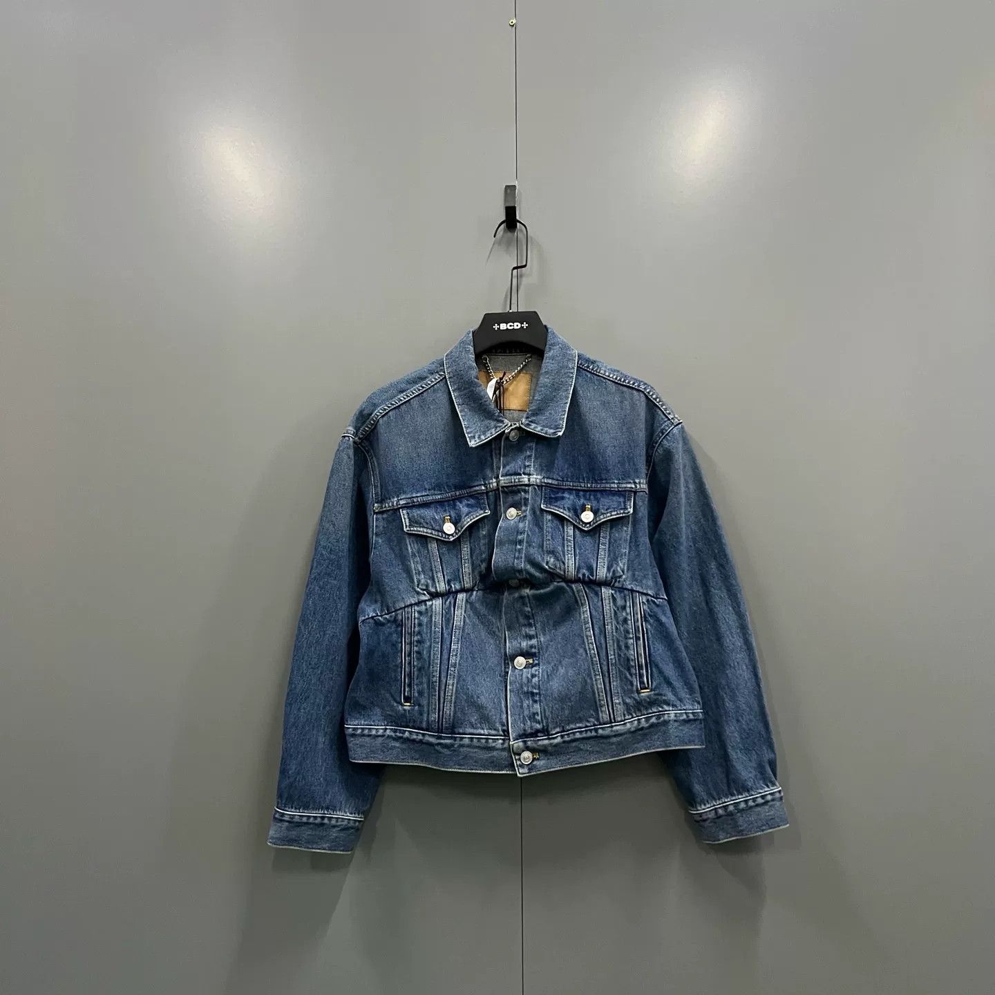 Balenciaga Balenciaga Blue Denim Jacket Size 36 Size US S / EU 44-46 / 1 - 1 Thumbnail