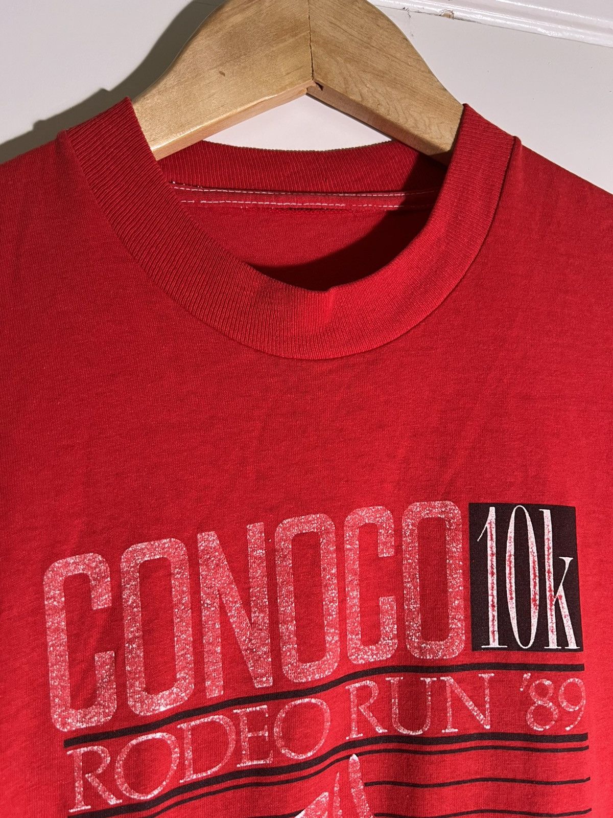 Vintage 80’s 90’s VTG Vintage Conoco Rodeo Run Texas Retro T Shirt Size US M / EU 48-50 / 2 - 10 Thumbnail