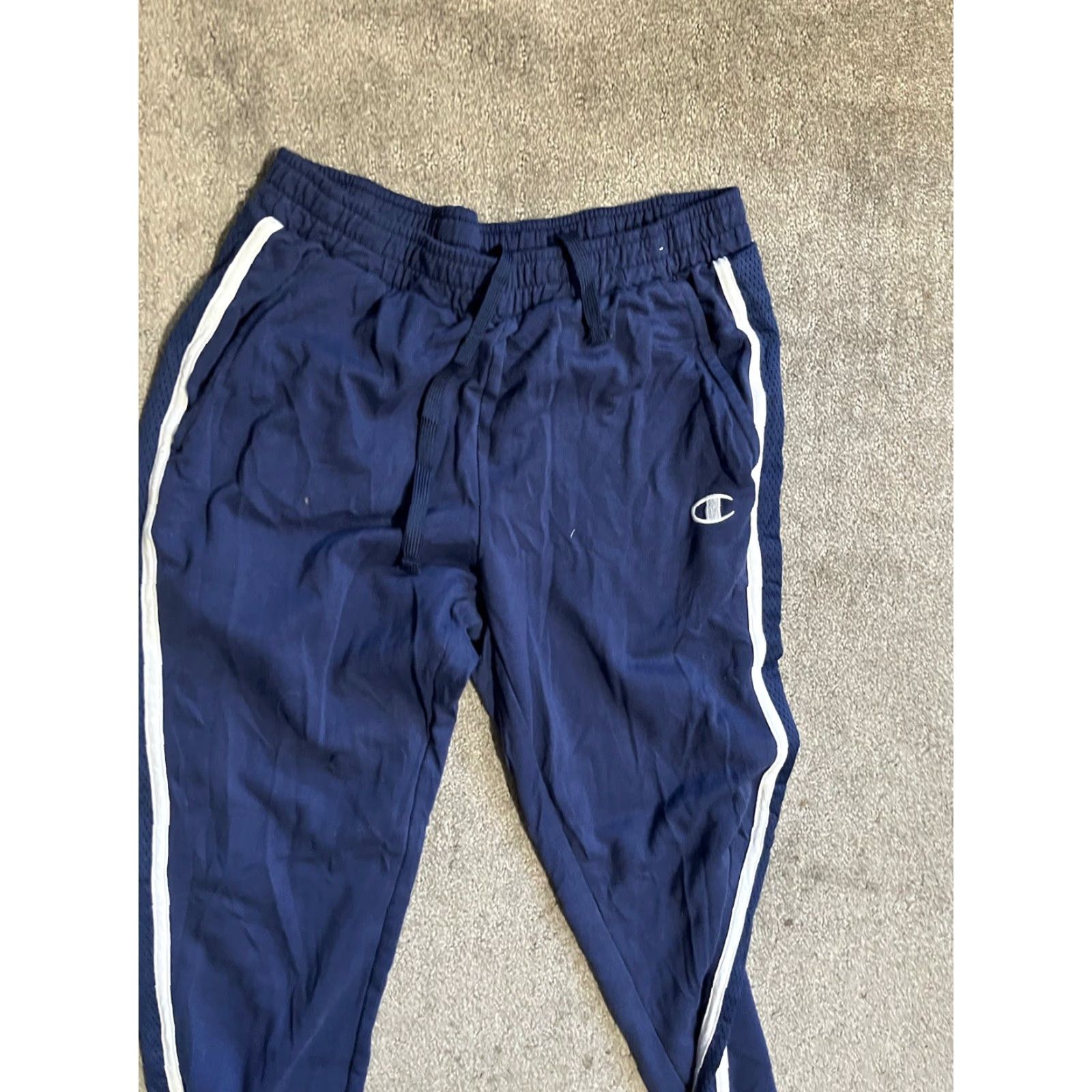 Champion Champion Sweatpants Men’s Small Authentic Straight Pocket Logo Blue Cotton Size US 29 - 2 Thumbnail