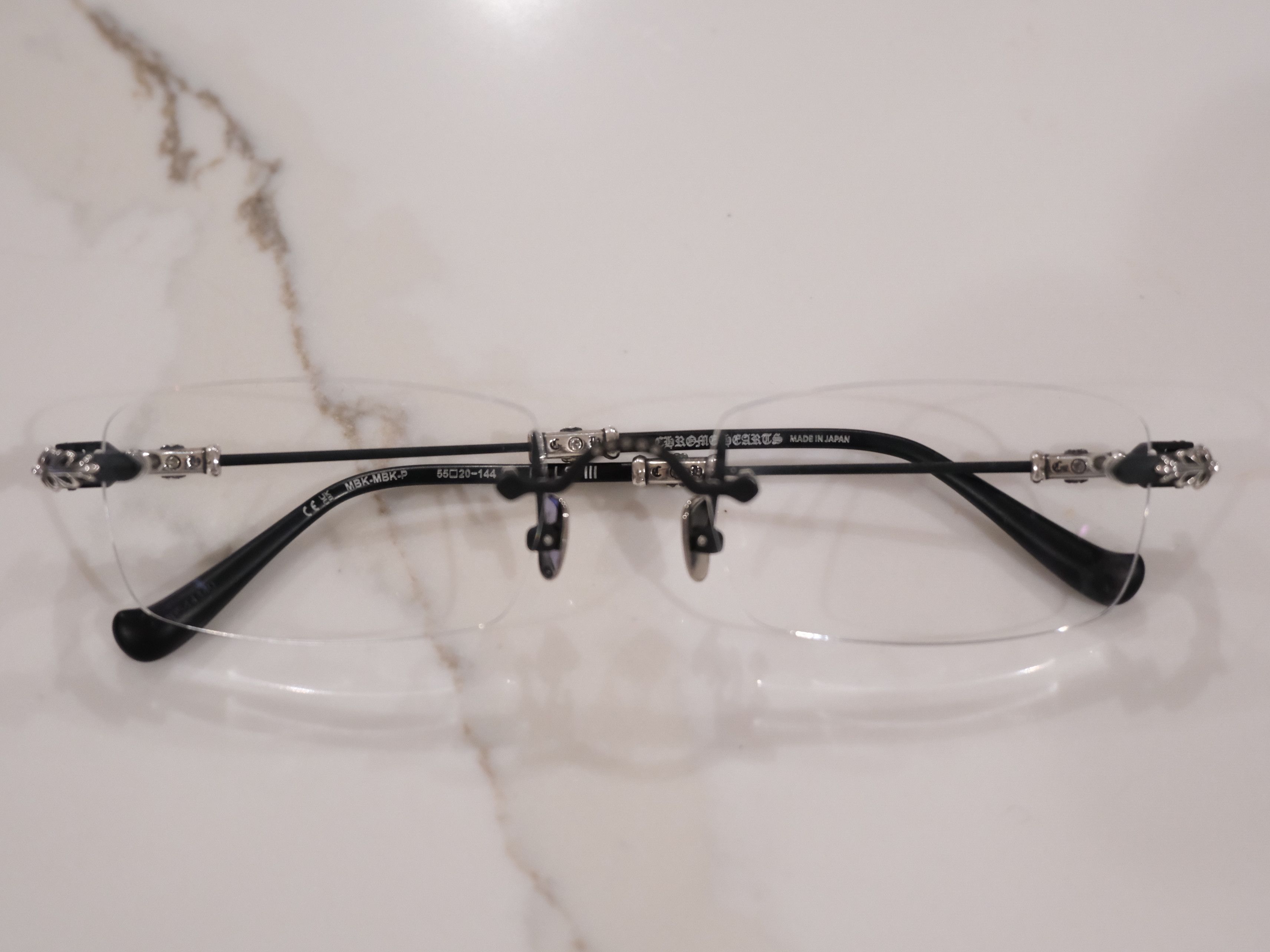 Chrome Hearts CHROME HEARTS PILLS III MATTE BLACK & SILVER GLASSES Size ONE SIZE - 9 Thumbnail