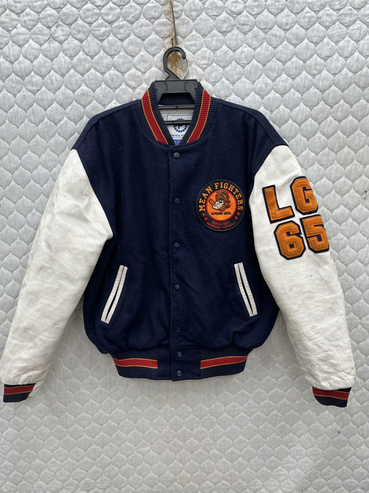 Japanese Brand 🔥🔥🔥ARCHIVE UNITED FORUS MEAN FIGHTERS VARSITY JACKET Size US M / EU 48-50 / 2 - 4 Thumbnail