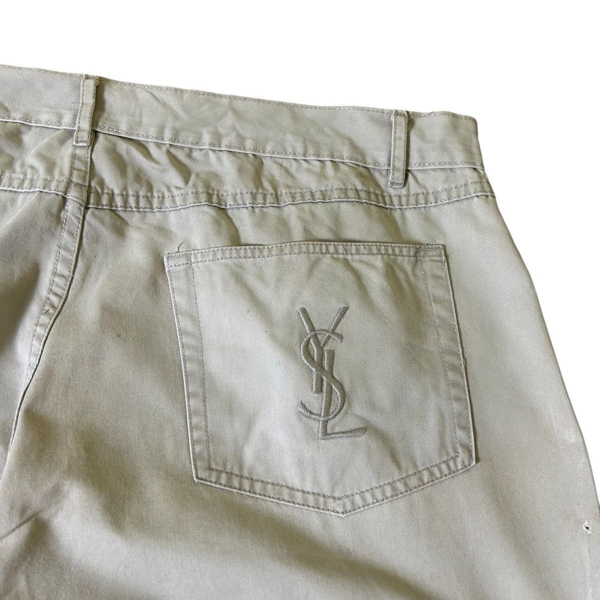 Yves Saint Laurent Vintage Yves Saint Laurent Big Logo Pants Size US 37 - 5 Thumbnail
