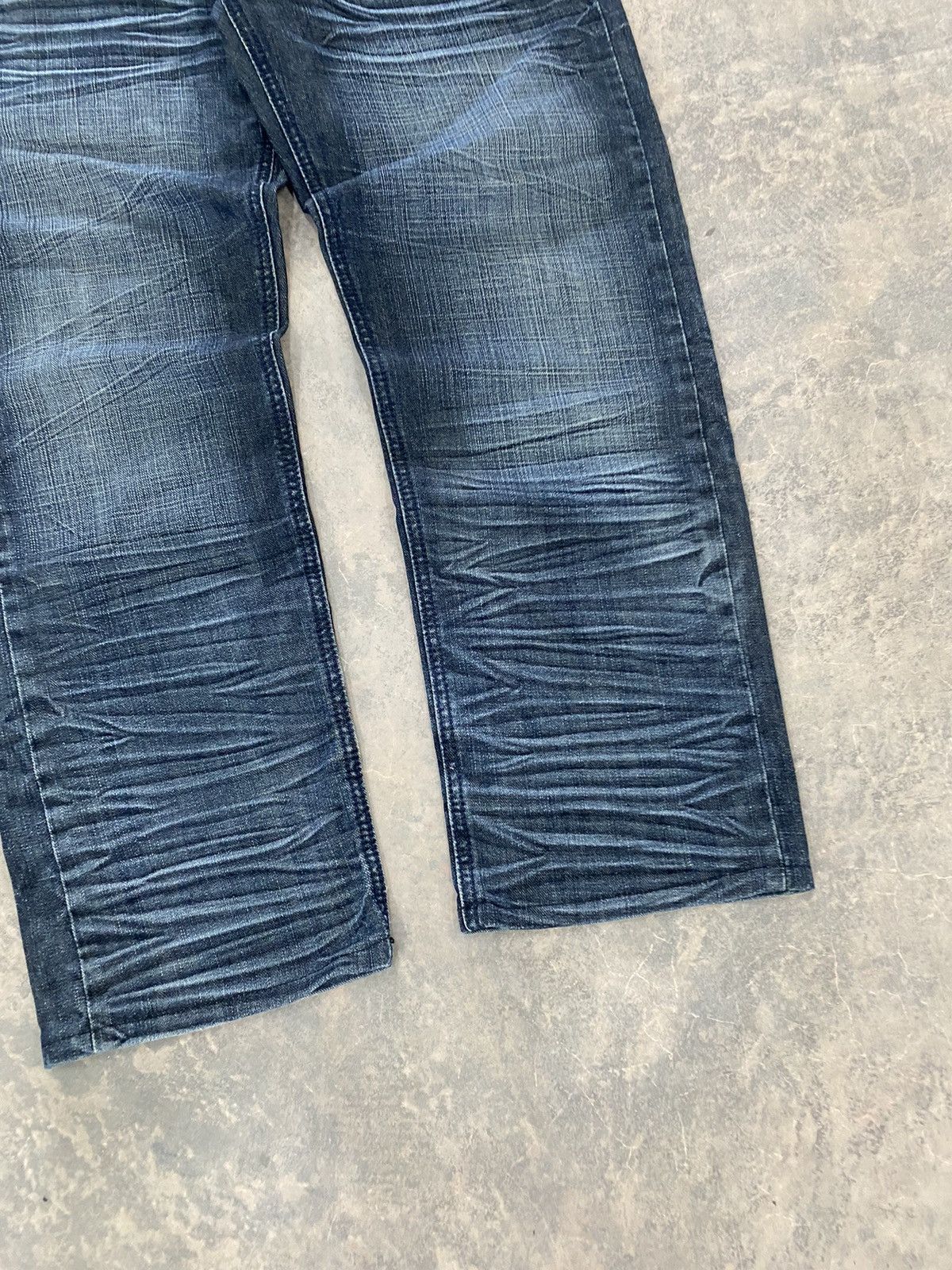 Le Grande Bleu (L.G.B.) VINTAGE OELYNO ITALY JEANS STONE WASHED LGB PUNK Size US 31 - 2 Thumbnail
