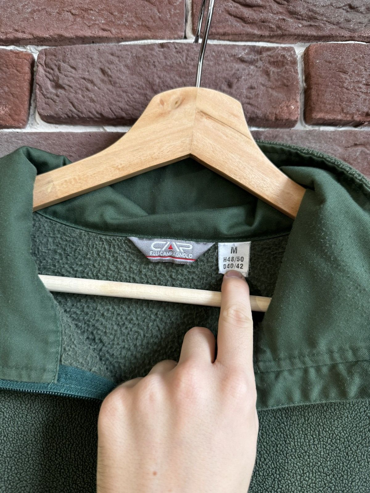 Vintage Avant Garde Polizei Knit Zip Up Sweater German Police Green Size US M / EU 48-50 / 2 - 7 Thumbnail