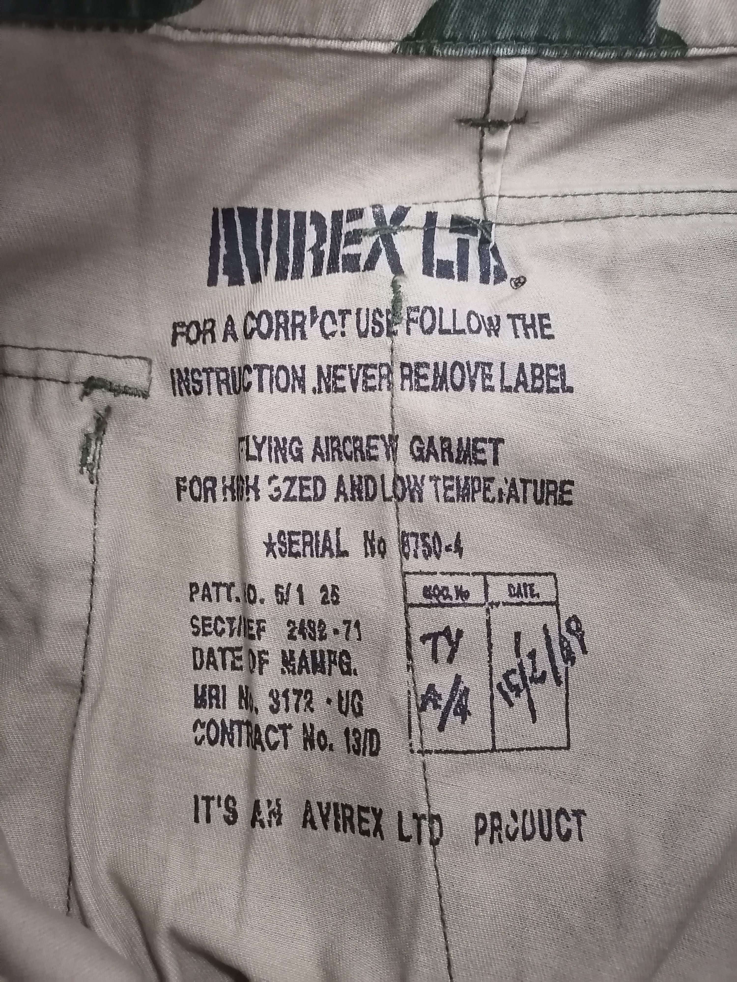 Avirex Ltd Camouflage Monkey Pants