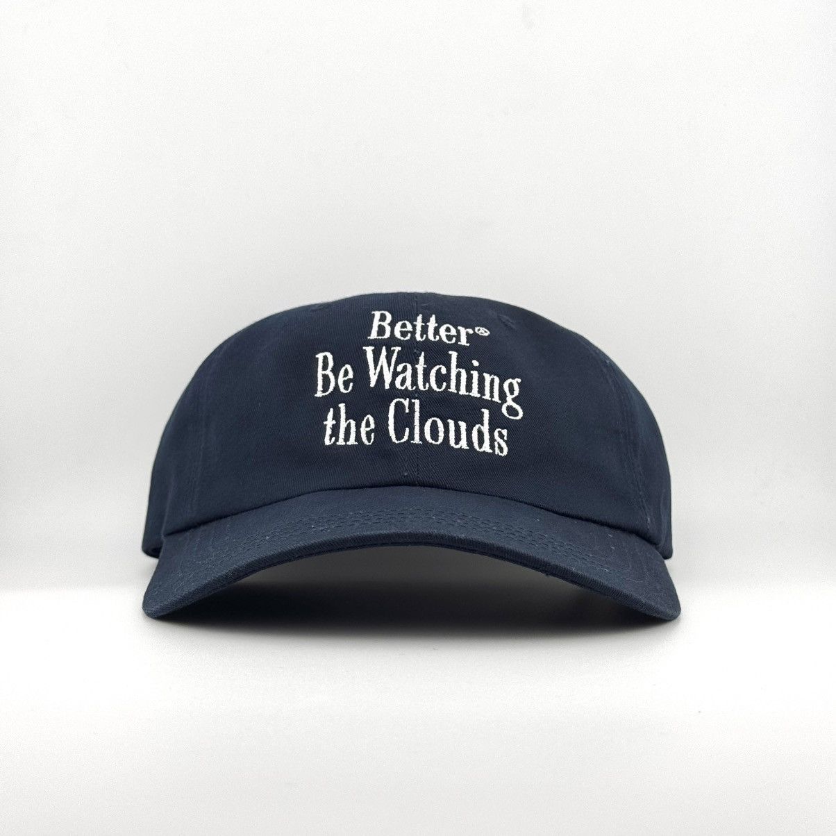 Japanese Brand AECA WHITE Unstructured Better Be Watching the Clouds Cap Size ONE SIZE - 1 Thumbnail