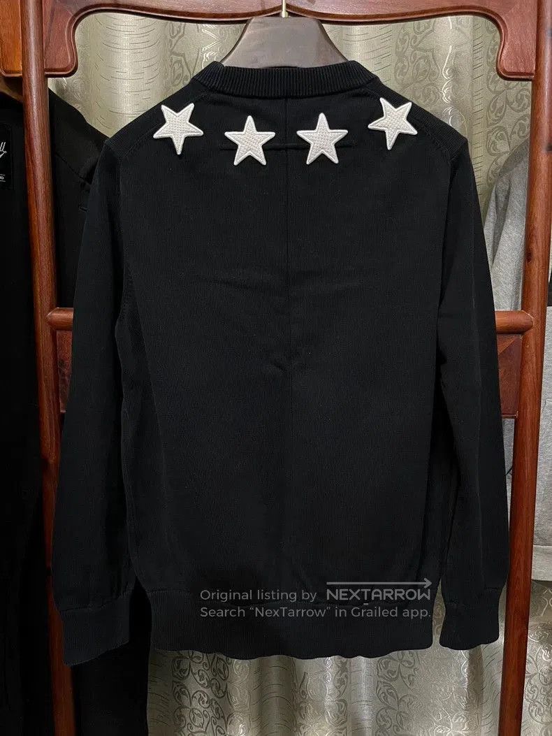 Givenchy Givenchy Black Star Knit Sweatshirt. Size US M / EU 48-50 / 2 - 4 Thumbnail