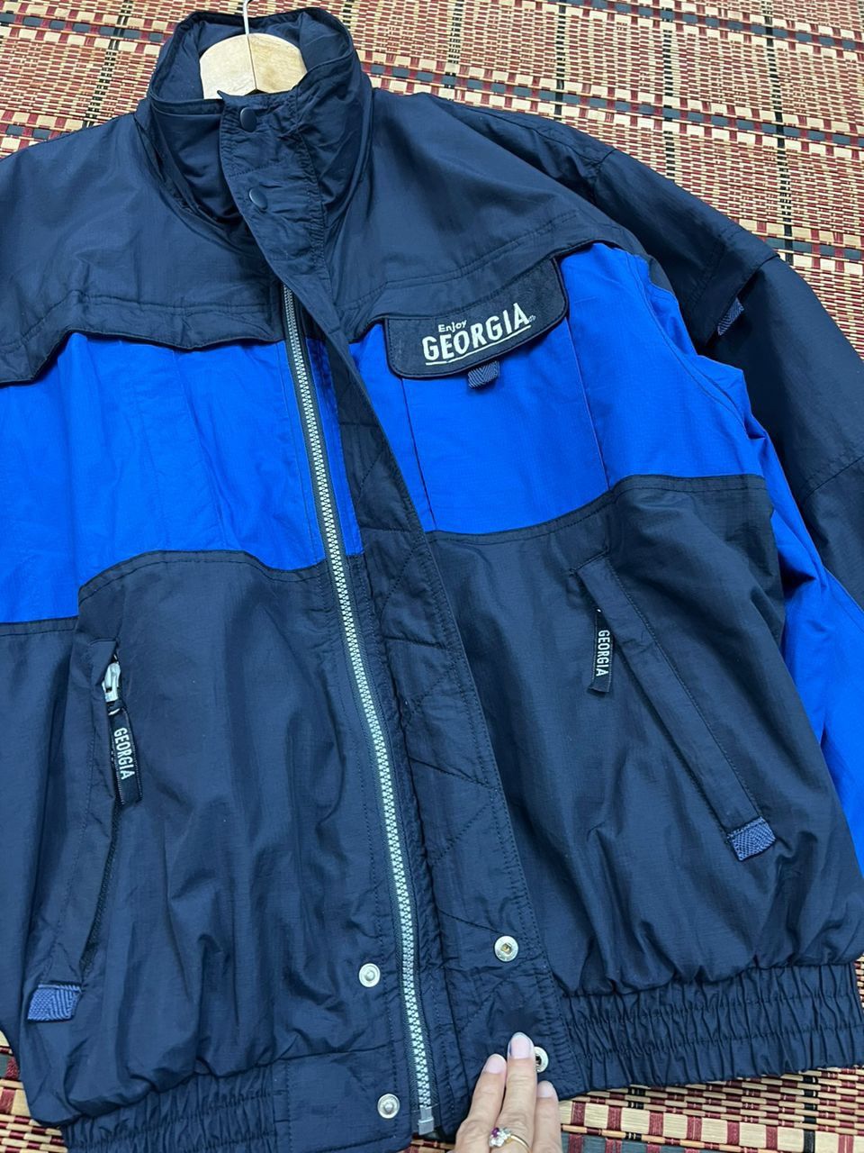 Vintage Enjoy Georgia Coffee Bomber Jacket Size US L / EU 52-54 / 3 - 10 Thumbnail