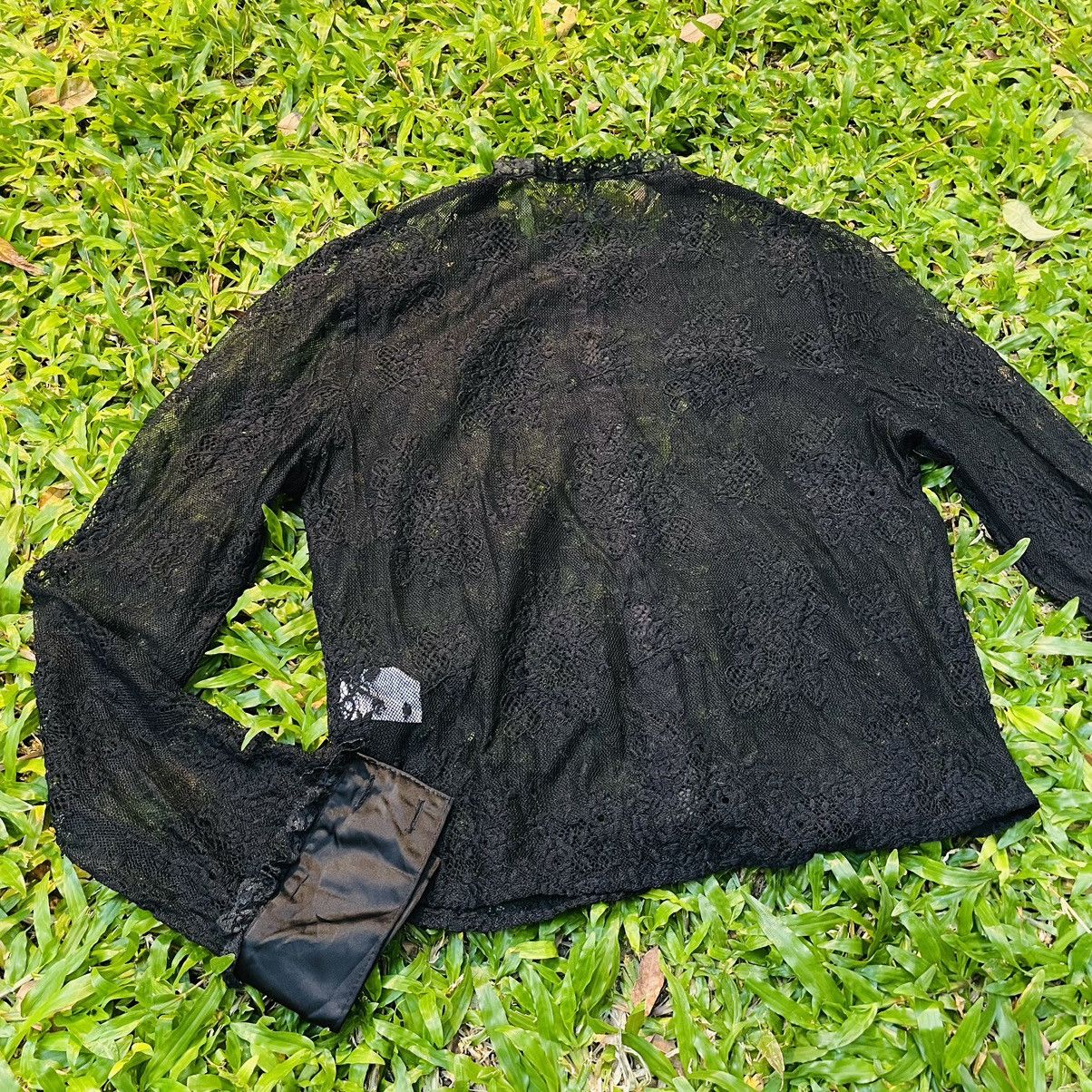 If Six Was Nine × Vintage Japanese Lace Mesh Shirt Size M / US 6-8 / IT 42-44 - 5 Thumbnail