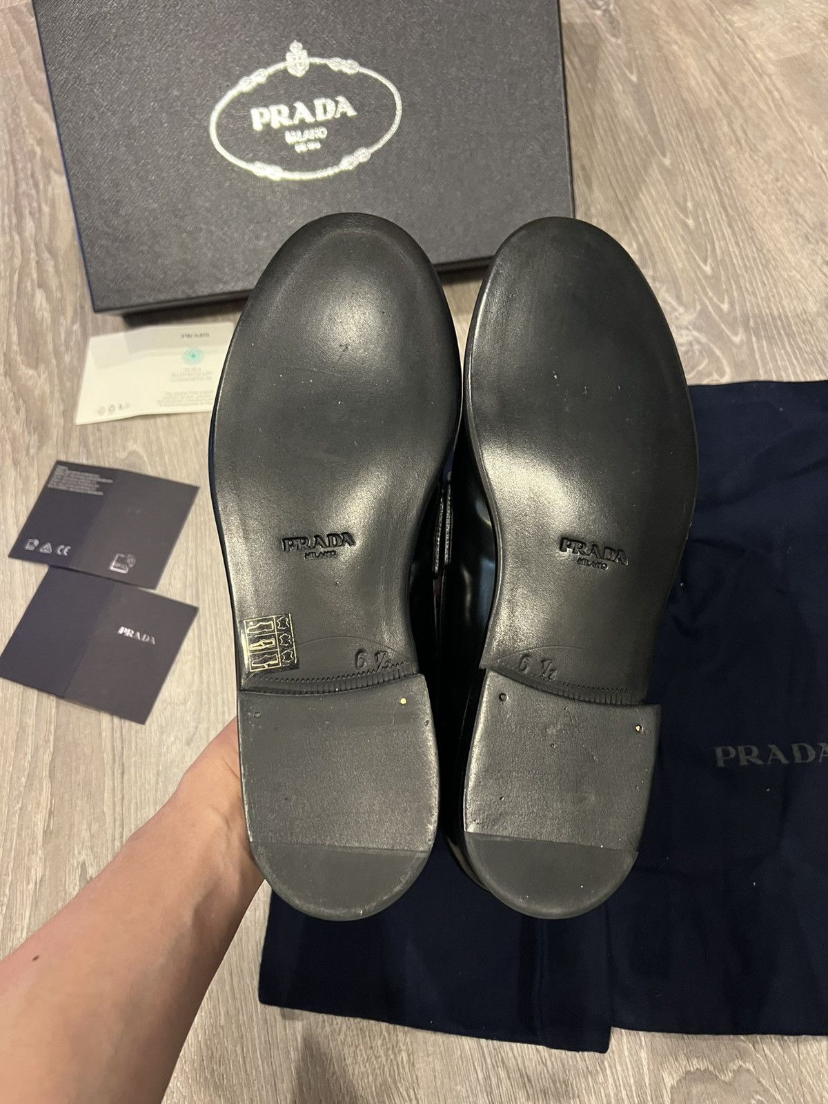 Prada Prada brushed leather loafer Size US 8 / EU 41 - 6 Thumbnail