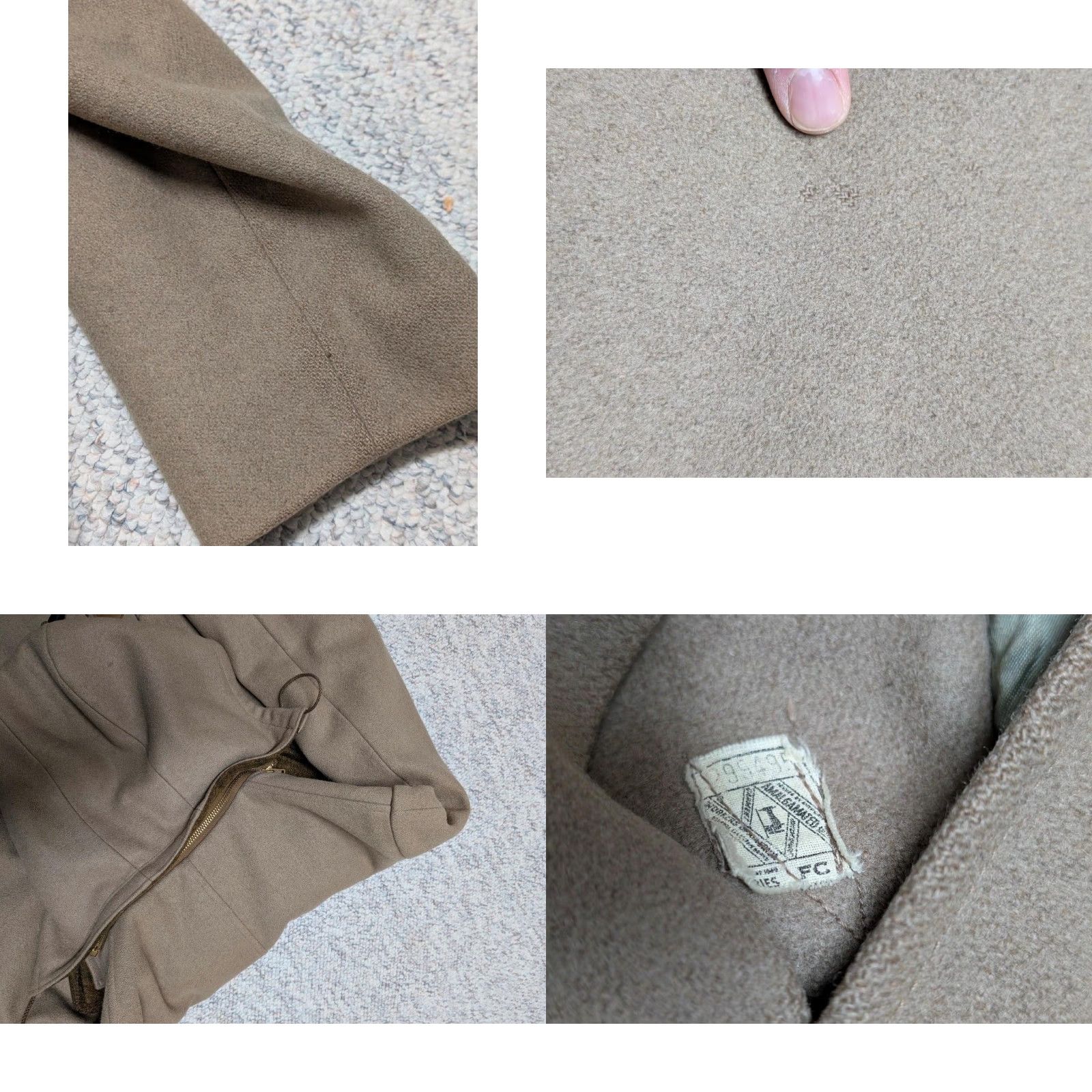 Vintage VINTAGE Lakeland Duffle Coat Wool Mohair Lined M Brown Tan HOODED 40-42 Mens Size US M / EU 48-50 / 2 - 9 Thumbnail