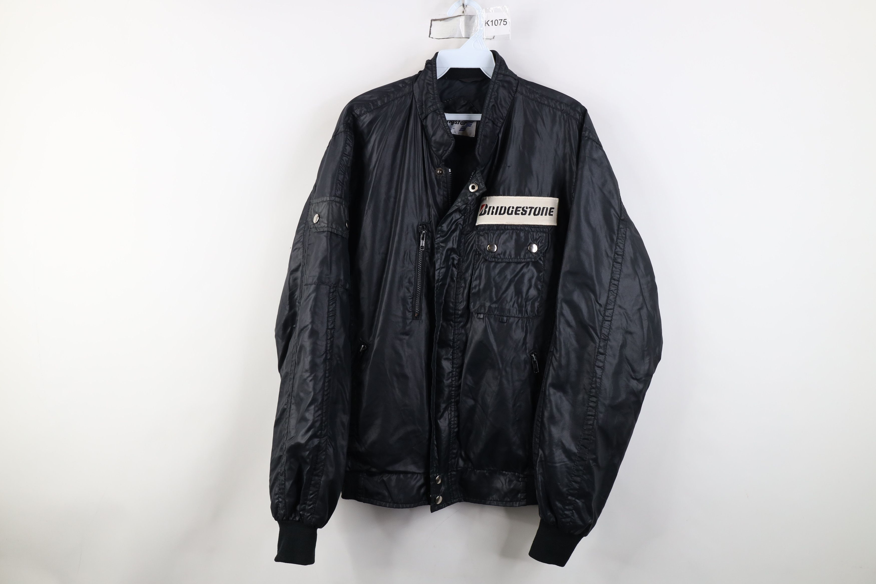 Vintage 80s 90s Swingster Tires Cafe Racer Bomber Jacket