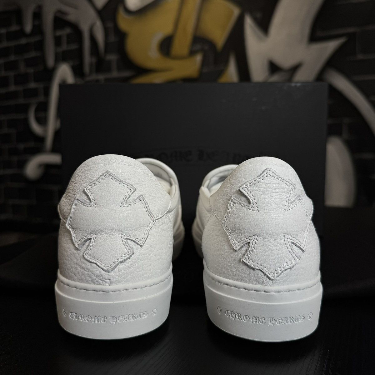 Chrome Hearts Chrome Hearts Dagger Slip On White Leather Size US 8 / EU 41 - 4 Thumbnail