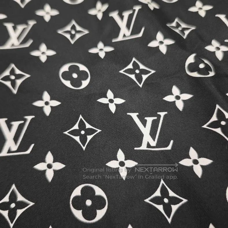 Louis Vuitton Louis Vuitton Black full logo mulberry silk shirt Size XS / US 0-2 / IT 36-38 - 7 Thumbnail