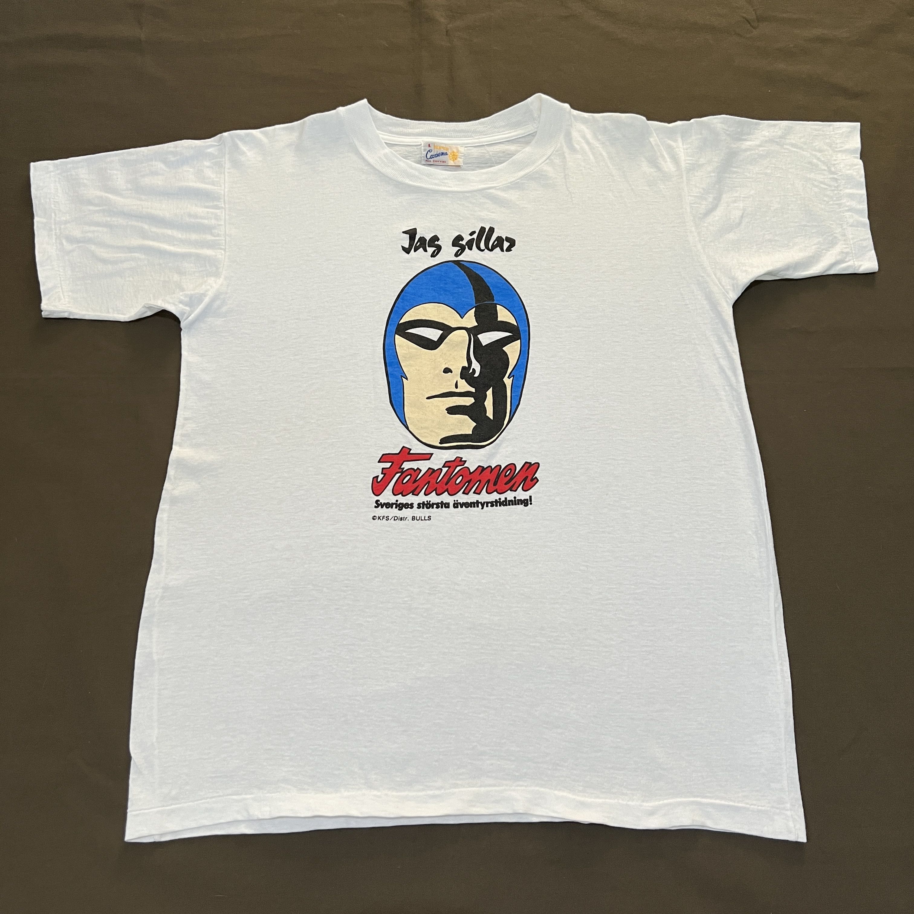 Cartoon Network Rare Vintage 90s Fantomen The Phantom Comic Promo Tee Size US L / EU 52-54 / 3 - 2 Thumbnail