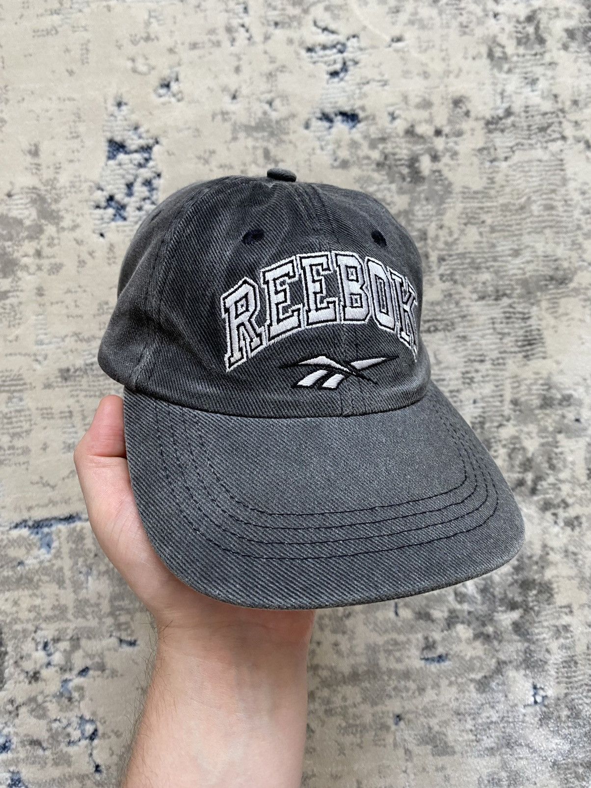 Reebok Vintage Reebok Faded Big Logo Hat Size ONE SIZE - 2 Thumbnail