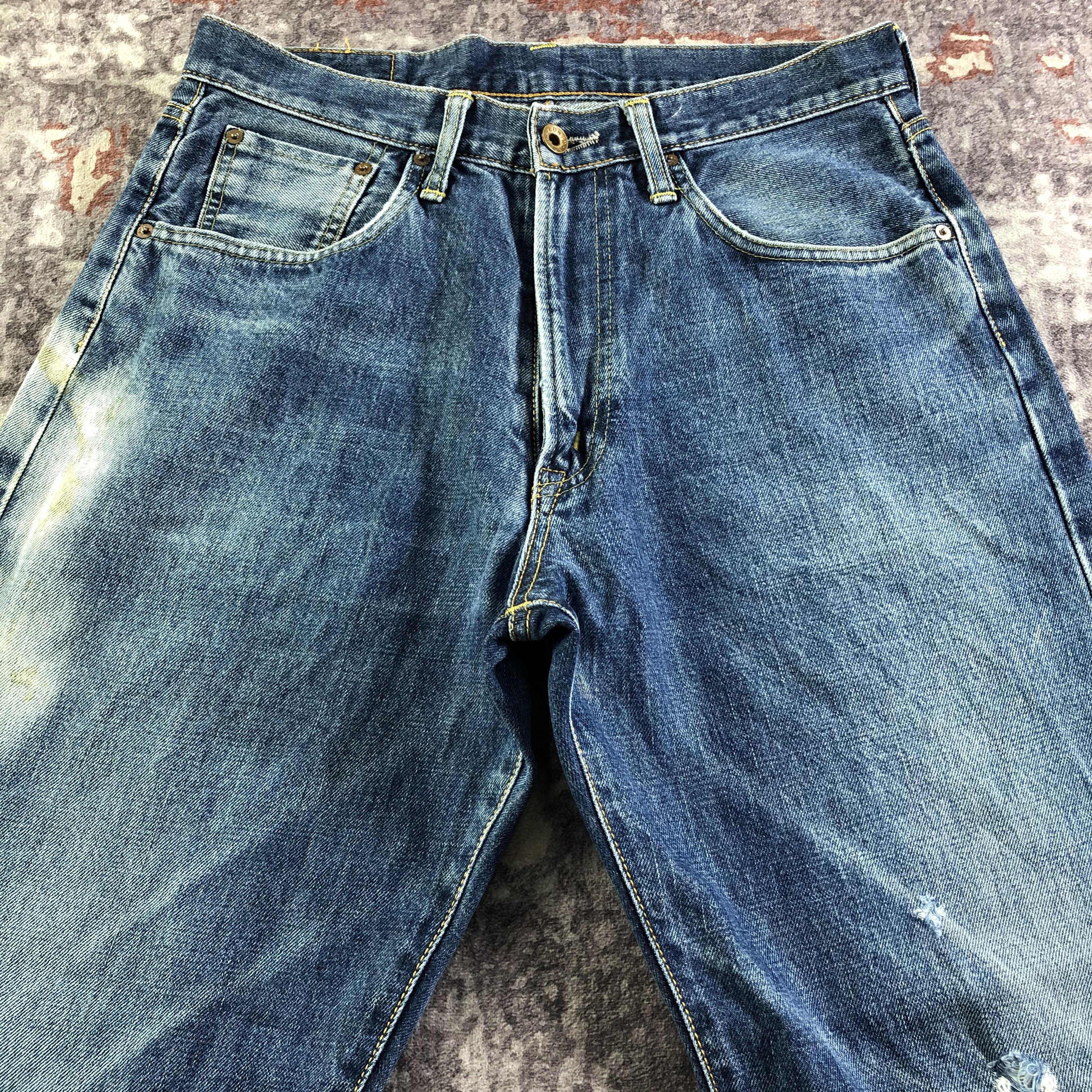 Edwin Vintage Redline Blue Wash Edwin 505 Jeans-JM3527 Size US 31 - 3 Thumbnail
