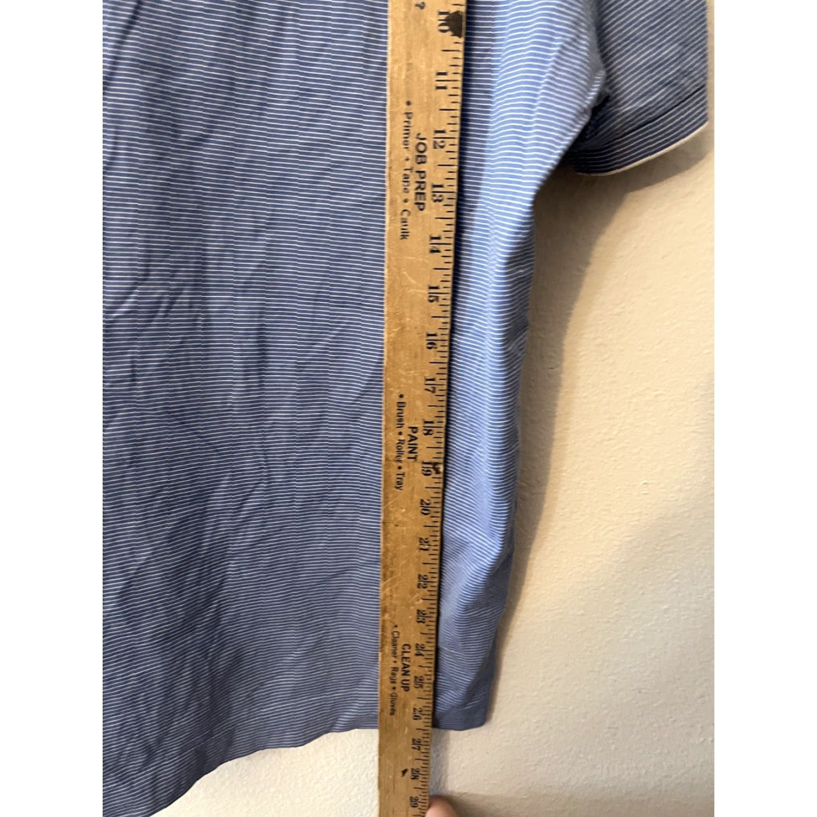 Hugo Boss VINTAGE Hugo Boss Polo Shirt - Men - Size M - Blue White Striped - Short Sleeve - 90s/Instrumental Style Size US M / EU 48-50 / 2 - 5 Thumbnail