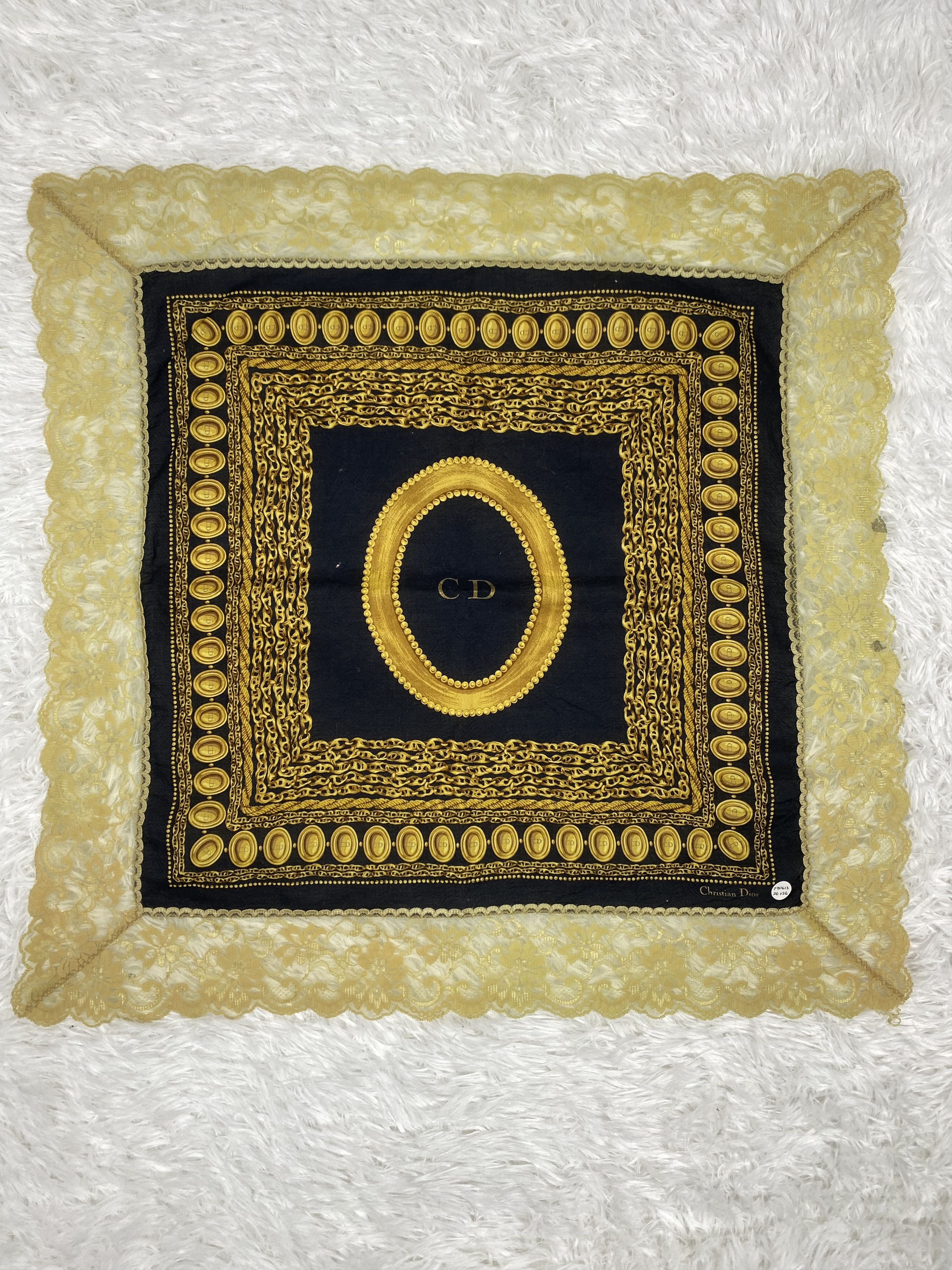Vintage Vintage Christian Dior Handkerchief Neckerchief PH0613 Size ONE SIZE - 3 Thumbnail