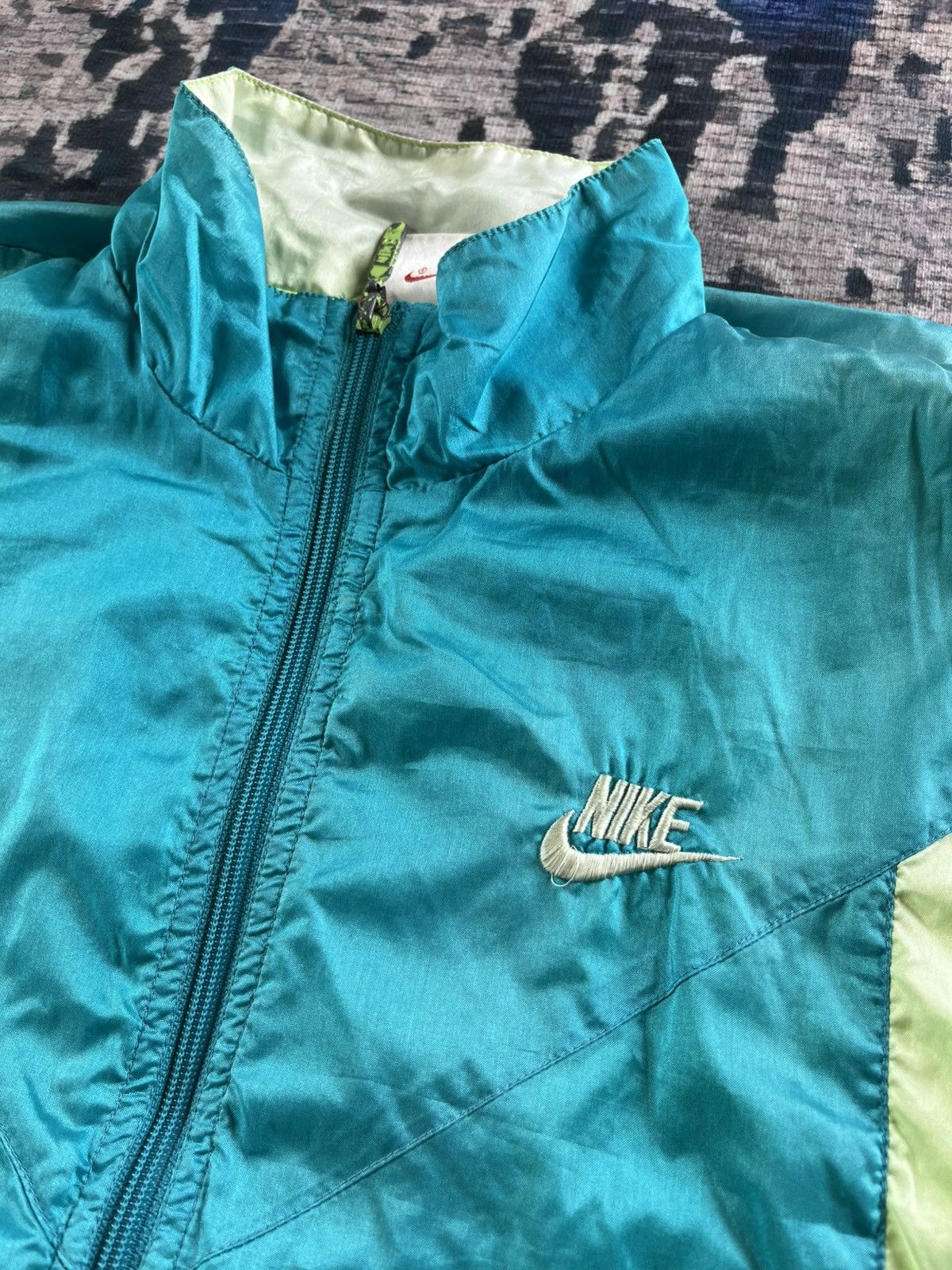 Nike × Vintage Vintage Nike zipper up jacket for sports 90s Size US S / EU 44-46 / 1 - 5 Thumbnail