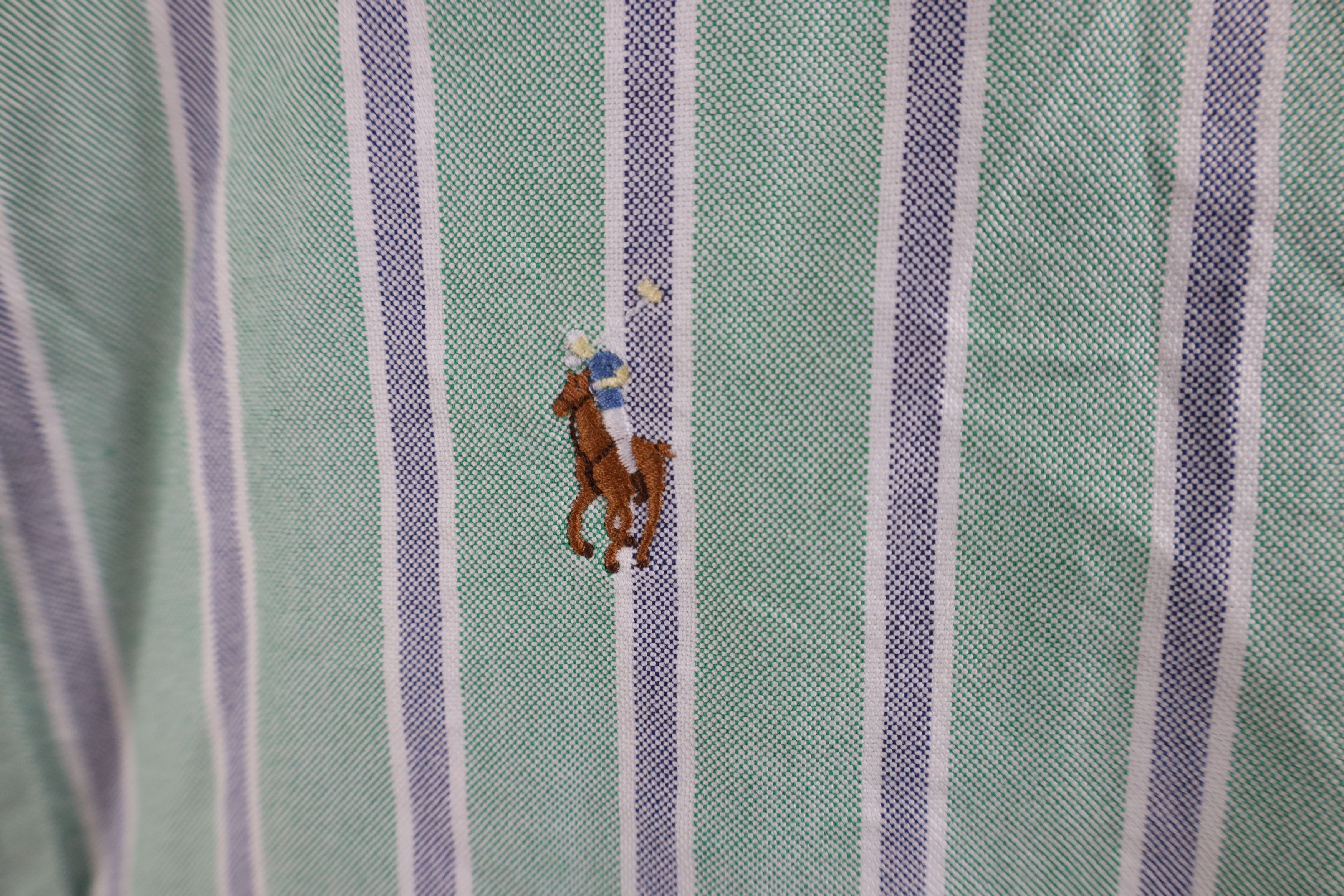 Ralph Lauren × Vintage Vintage 90s Ralph Lauren Yarmouth Oxford Button Shirt Size US M / EU 48-50 / 2 - 5 Thumbnail