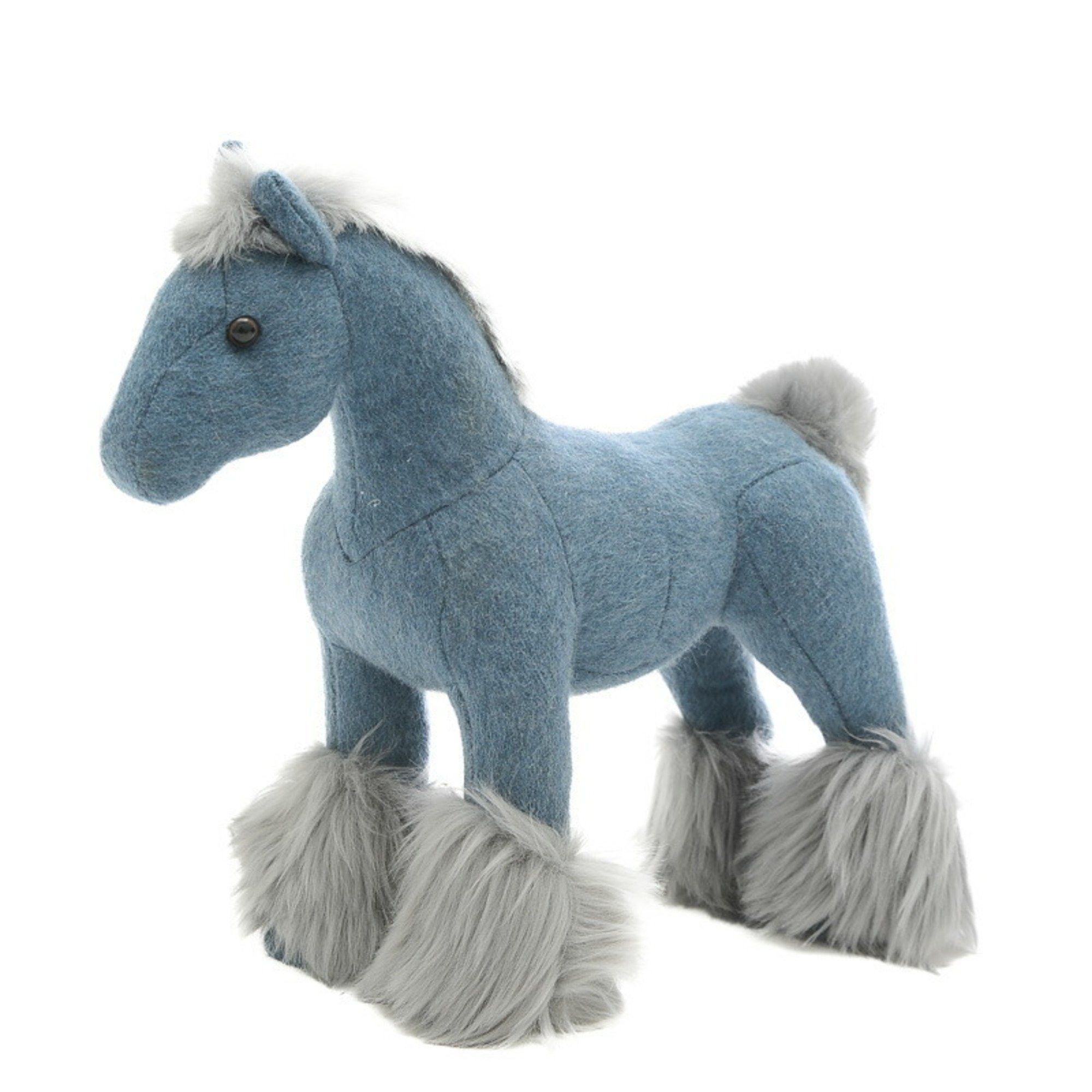 image of Hermes Hermie Ppm Horse Plush Cashmere Polyester Blue, Women's