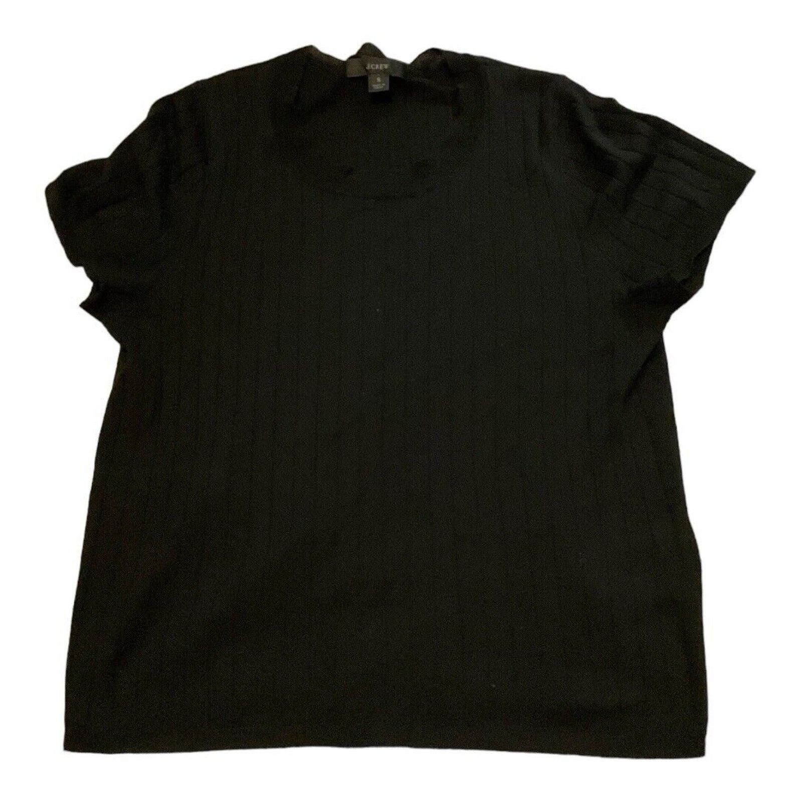 J.Crew J Crew Silk-blend cropped T-shirt Size S / US 4 / IT 40 - 3 Thumbnail