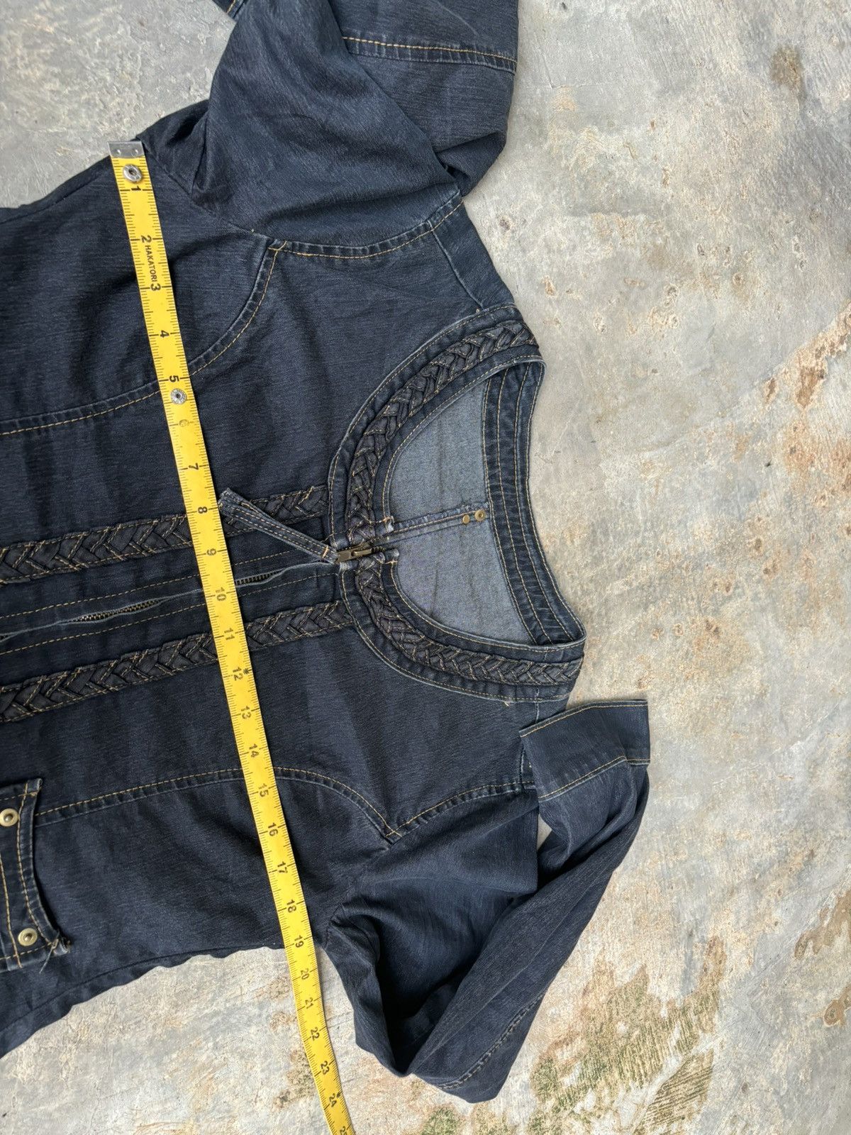 If Six Was Nine Y2k Sun rose Ifsixwaenine Lgb Style Denim jacket Size M / US 6-8 / IT 42-44 - 8 Thumbnail