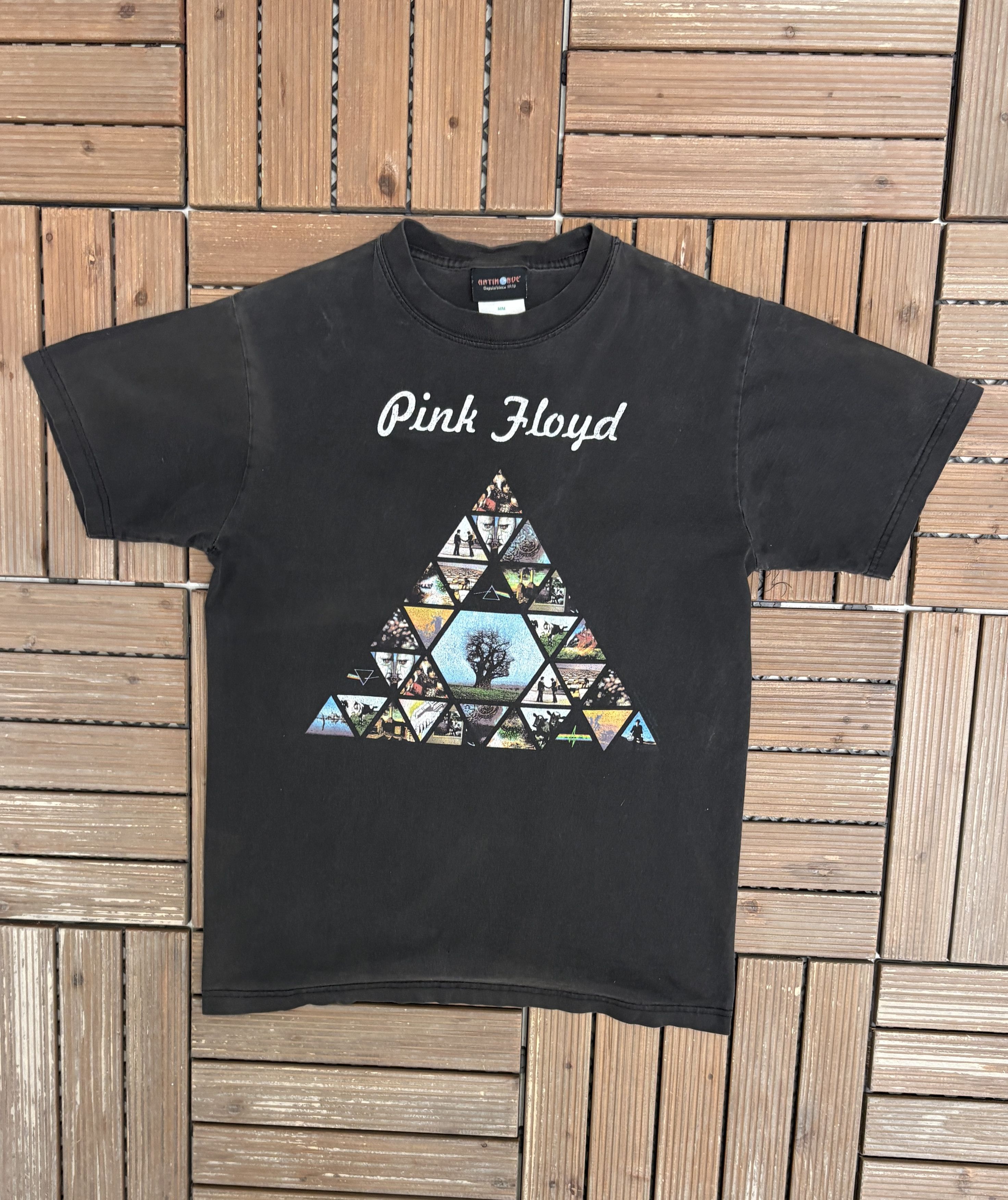 Vintage Pink Floyd Dark Side Of The Moon Vintage Black T-Shirt Tee Size US L / EU 52-54 / 3 - 1 Thumbnail
