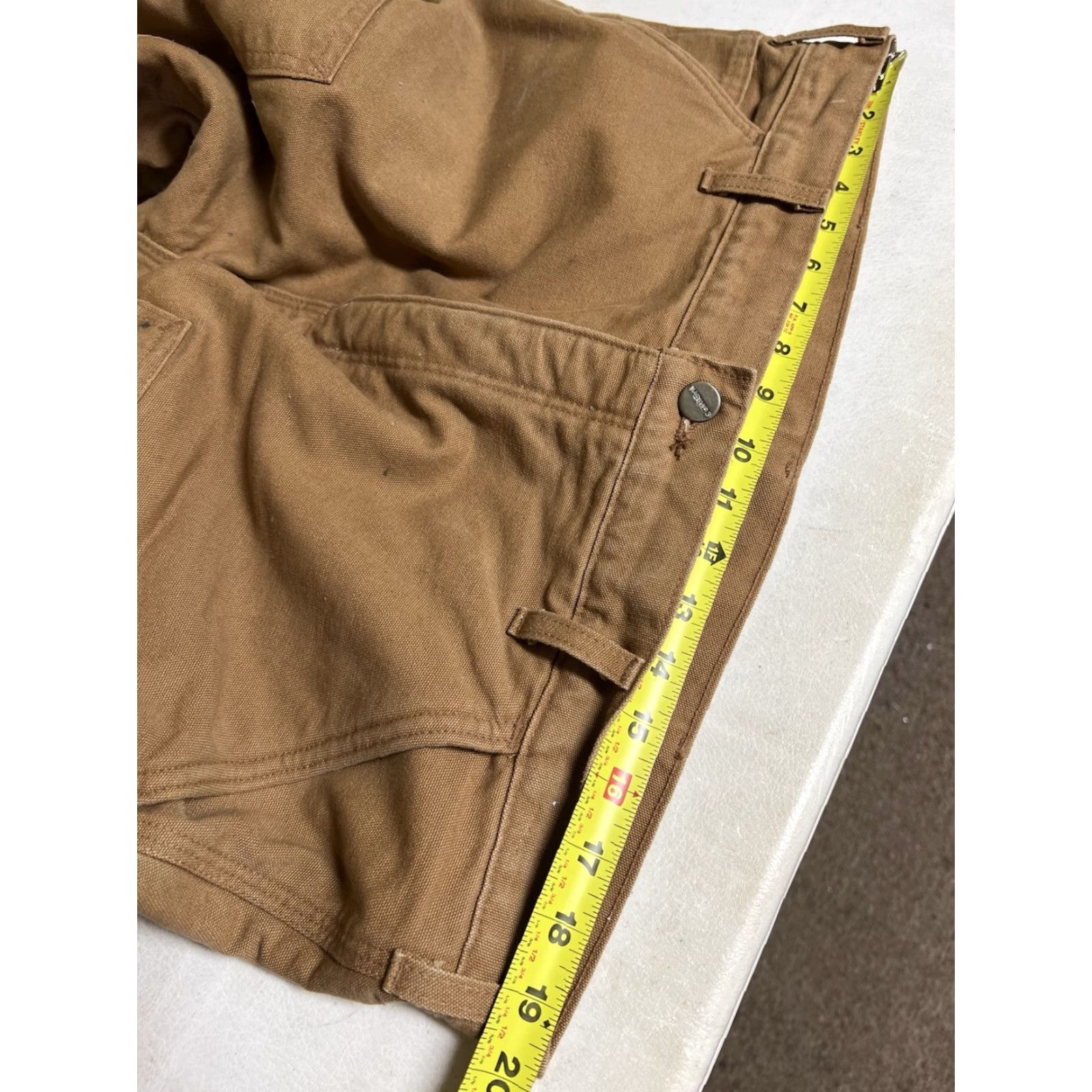 Carhartt VINTAGE Carhartt B157 Pants 40x30 Brown Canvas Insulated Sherpa Lined Double Knee Side Zip Workwear Carpenter Mens Size US 40 / EU 56 - 6 Thumbnail